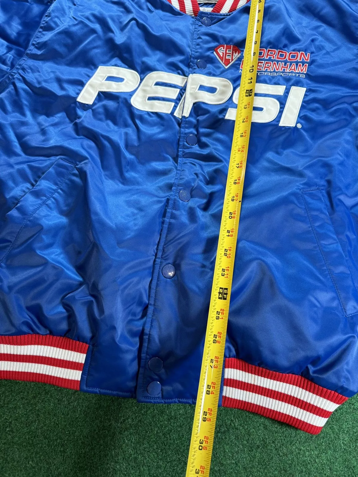 Chase Authentics Bombers Chase Authentics × Vintage NASCAR Chase Authentics Pepsi #24 Jeff Gordon Blue Jacket