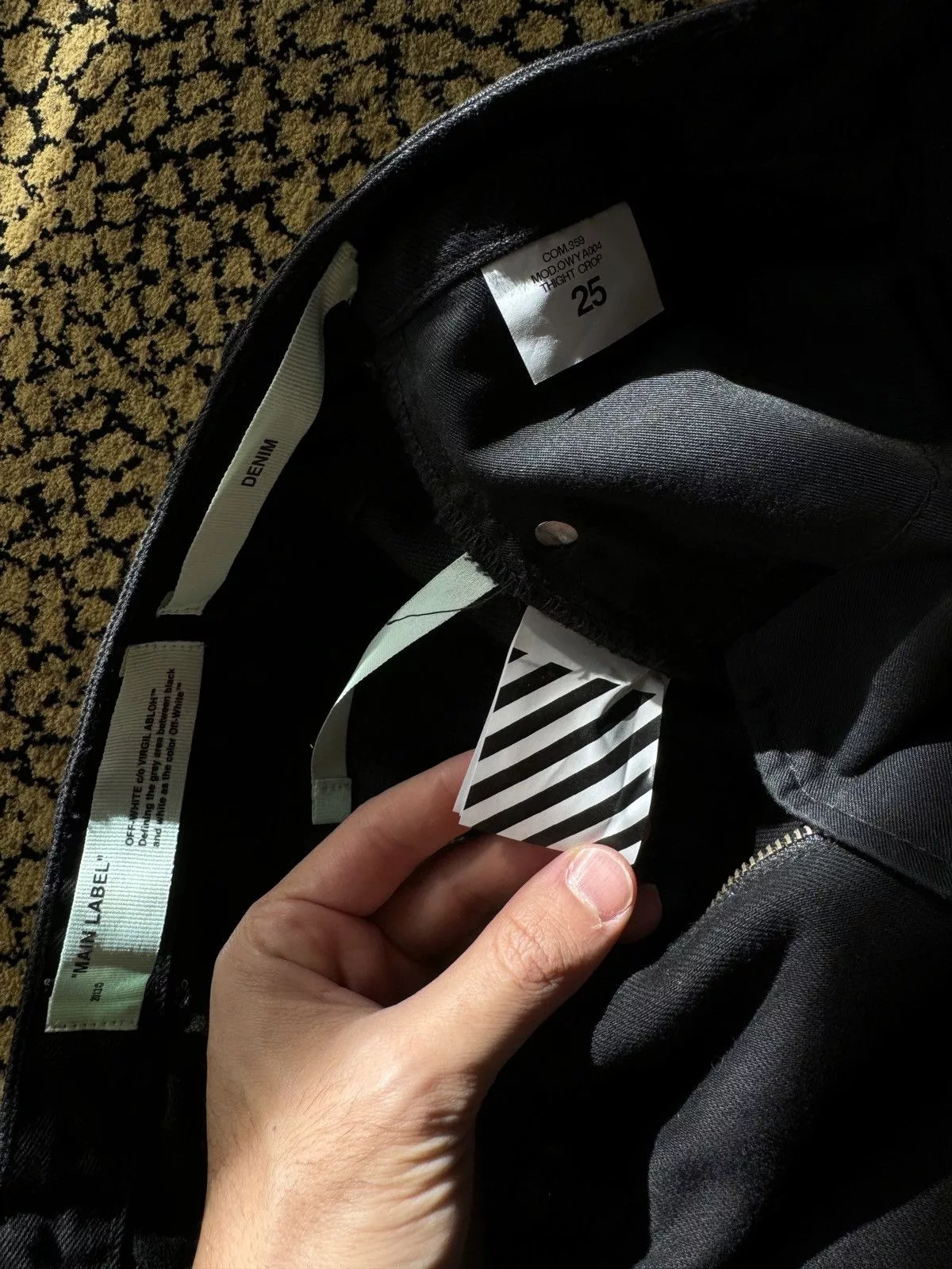 Off-White Jeans Off-White Off White Denim Black
