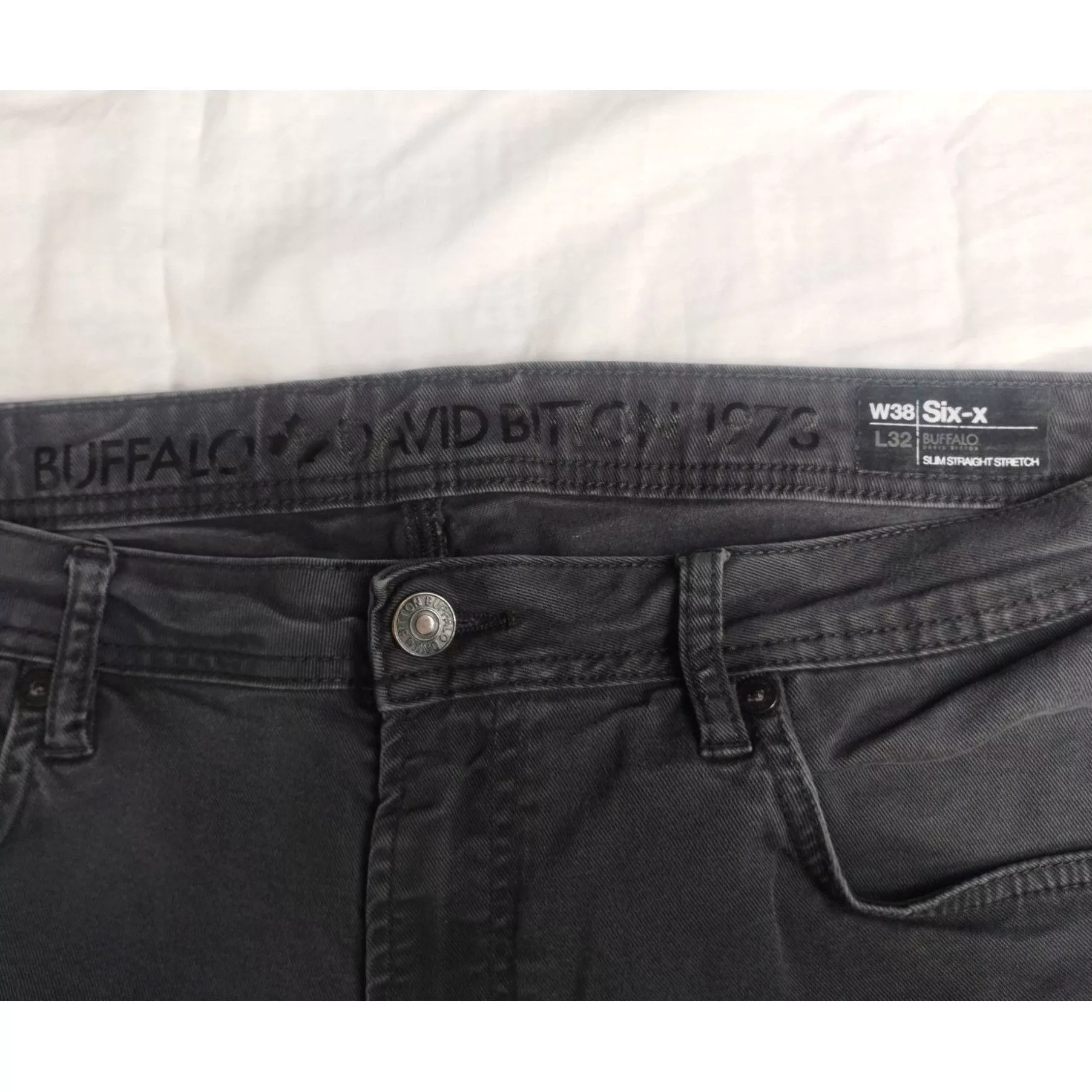 Buffalo David Bitton Denim Buffalo David Bitton BuffaloDavidBitton M's Pants/Jeans/SlimStraight38x32 SKU3022 Gray