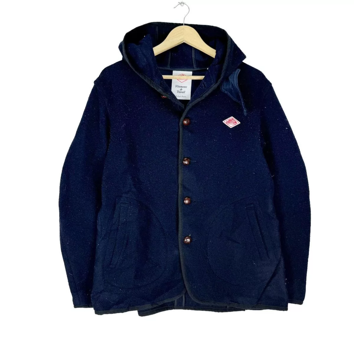 Danton Light Jackets 🌟DANTON VETEMENTS DE TRAVAIL HOODIE WOOL COAT JACKET Blue