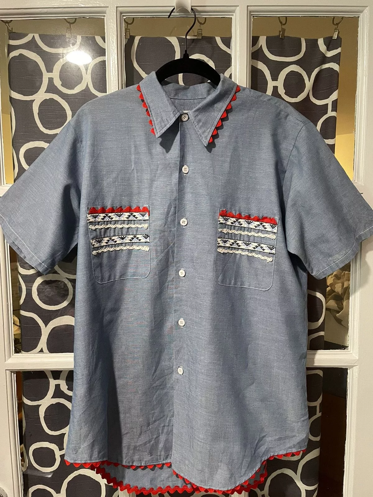 Big Mac Shirts Button Ups Western style Big Mac button up Blue
