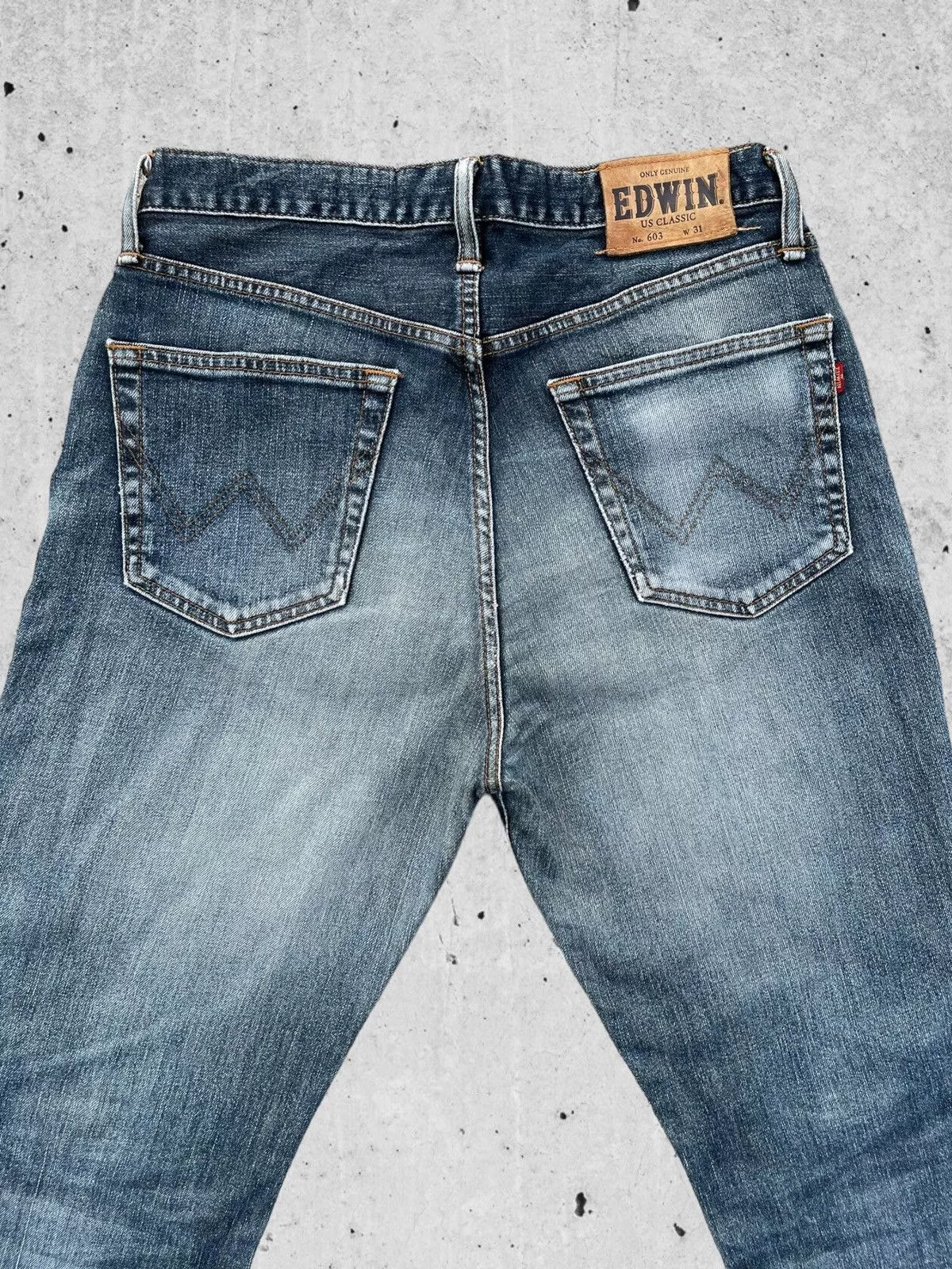 Edwin Denim Edwin × Japanese Brand 🔥Edwin Us Classic 603 Distressed Denim W31🔥 Blue