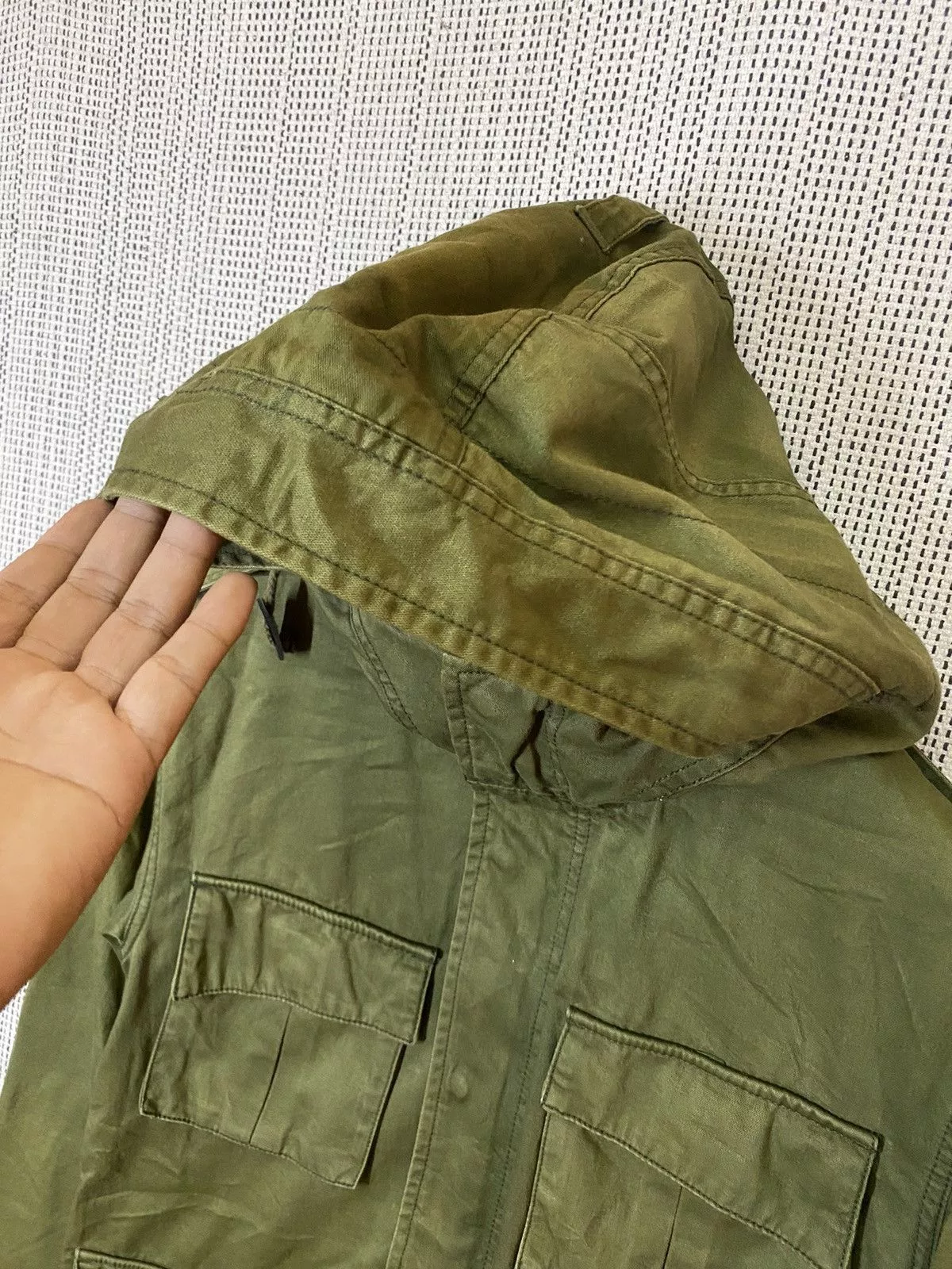 Seditionaries Parkas Seditionaries × Sly Guild ‼️Sly parka jacket multipocket army style sun faded Green Streetwear