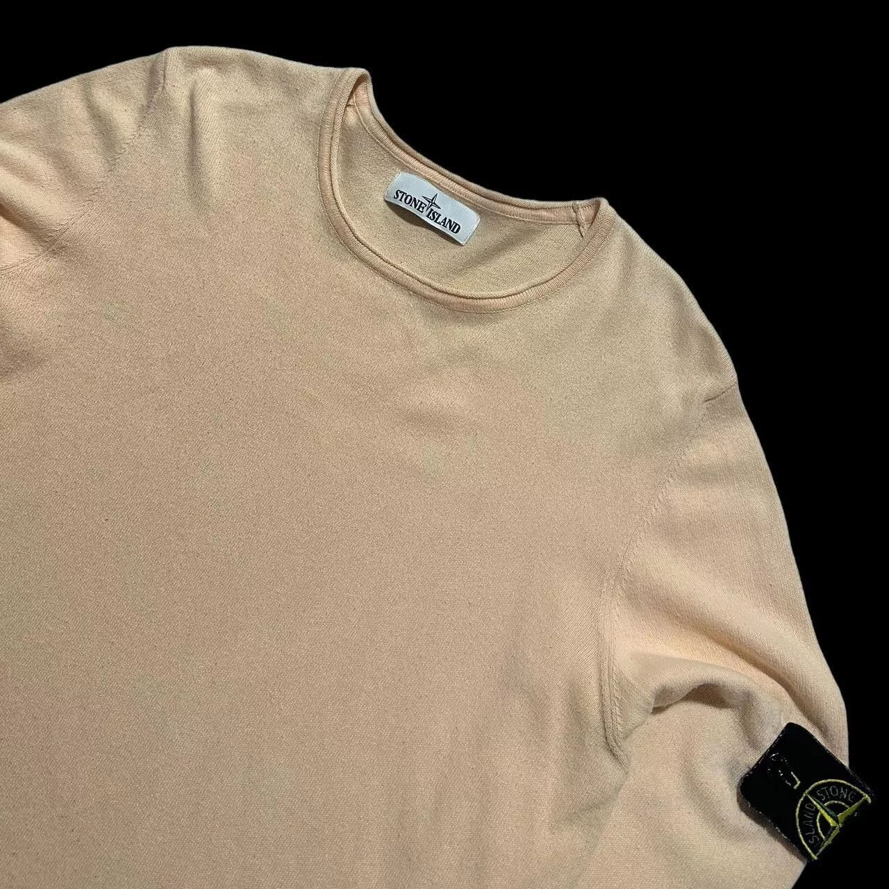 Stone Island Short Sleeve T Shirts Stone Island Pullover Thin Jumper Pink