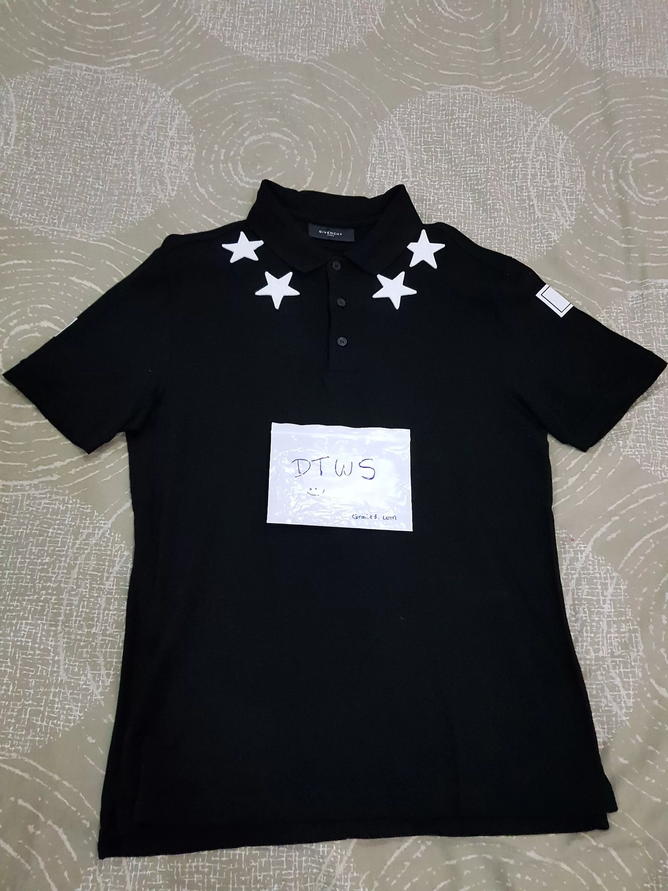 Givenchy Polos Givenchy Black 7-4 Star Polo