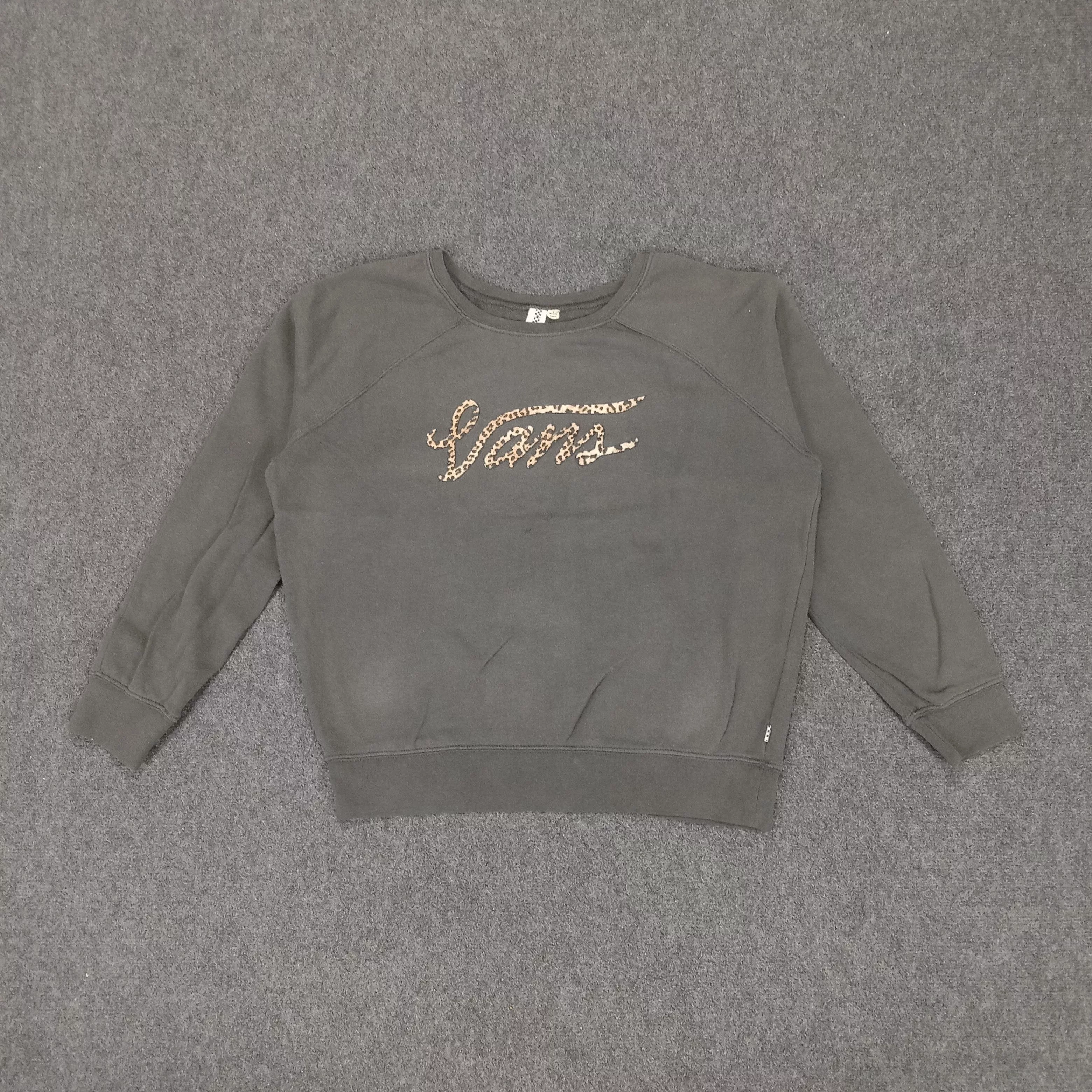 Vans Sweatshirts Vans × Vintage Vans Streetwear Skateboard Women's Sweatshirt Gray