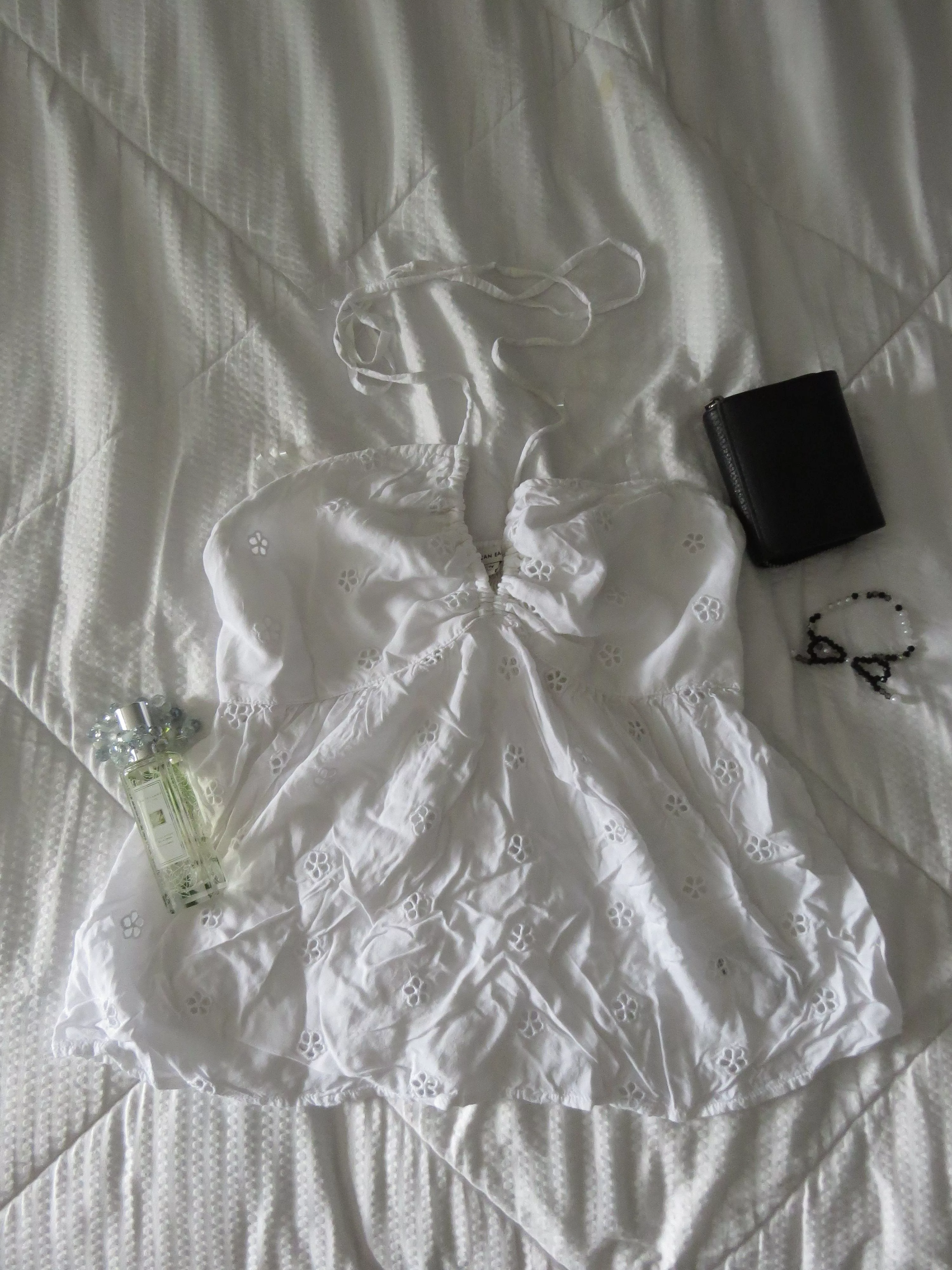 American Eagle Outfitters Tank Tops American Eagle Outfitters Women's Summer Halter Top - Medium (Fits Small) White