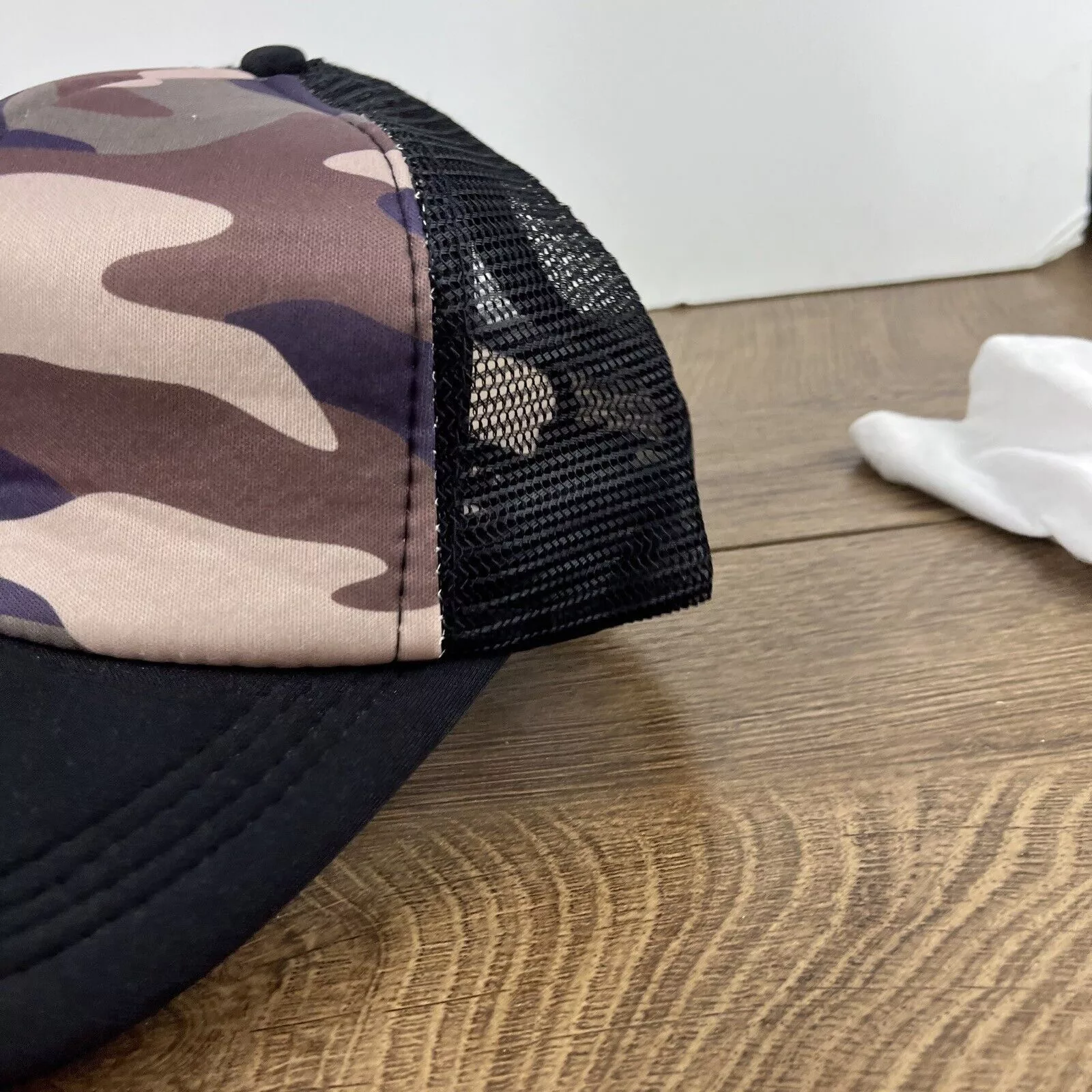 Other Hats Other Camo Hat Brown Black Hat Snapback Adjustable Adult Size Blac