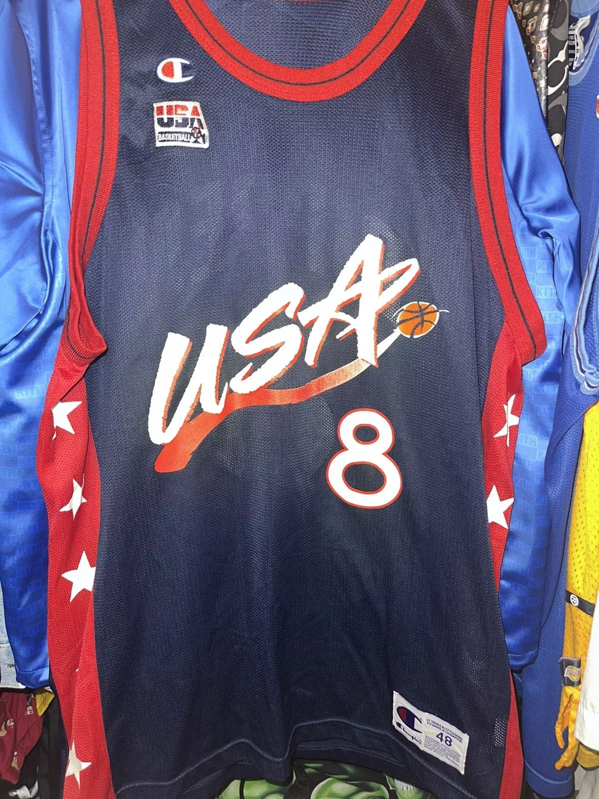 Champion Jerseys Champion × Vintage Vintage Champion USA Olympics Pippen Jersey Sz L Blue
