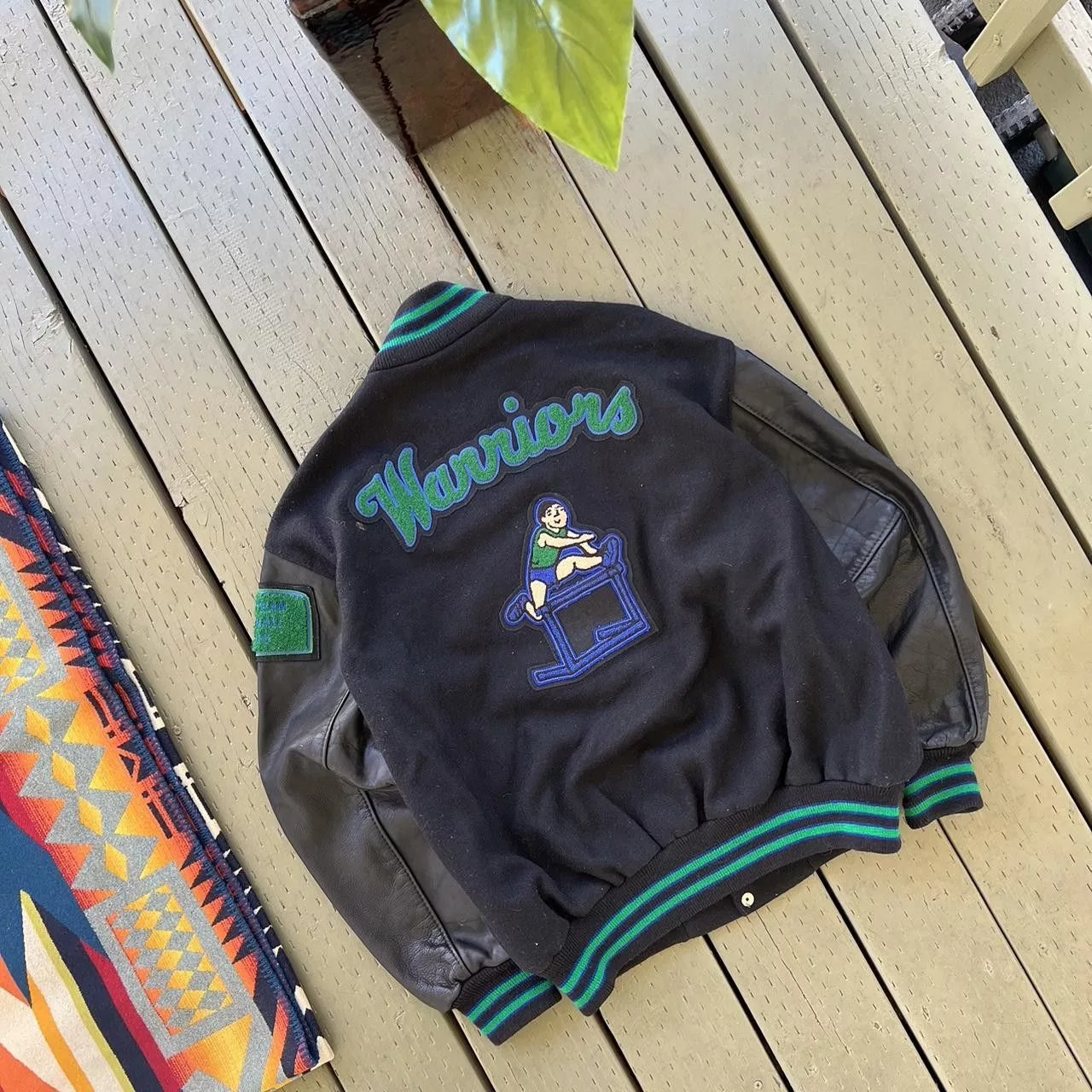 Vintage Light Jackets Vintage Varsity Jacket Black