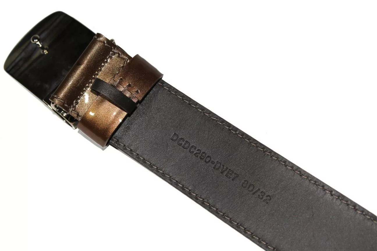 Versace Belts Versace Varnished Belt Gold