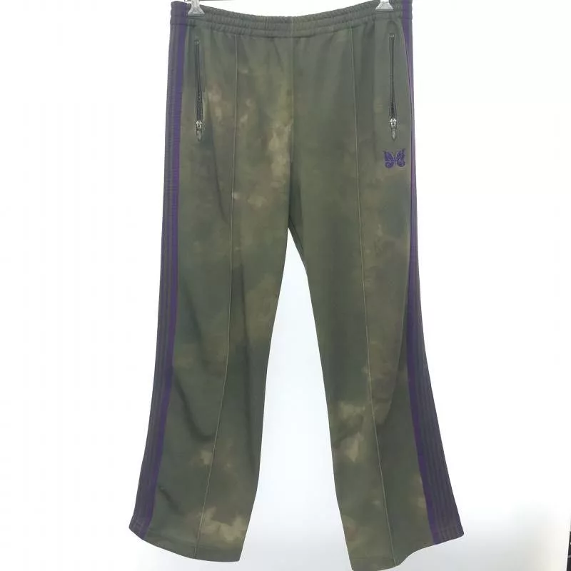 Needles Sweatpants Joggers Needles Sweat Pants Dyed Zip Pocket Logo Polyester Khaki Brown