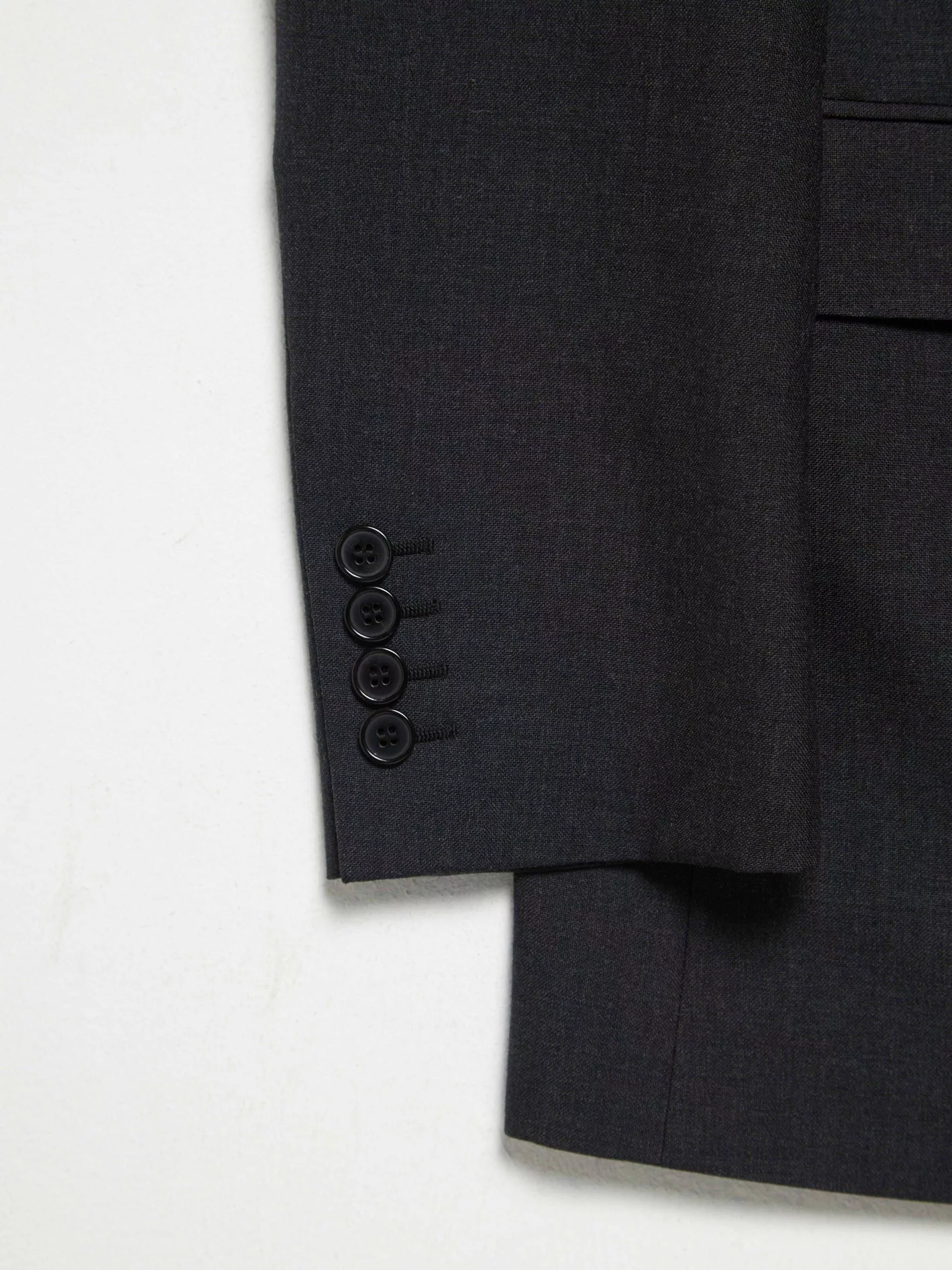Saint Laurent Paris Light Jackets Saint Laurent Paris Dark Gray Black Button Classic Woolen Blazer