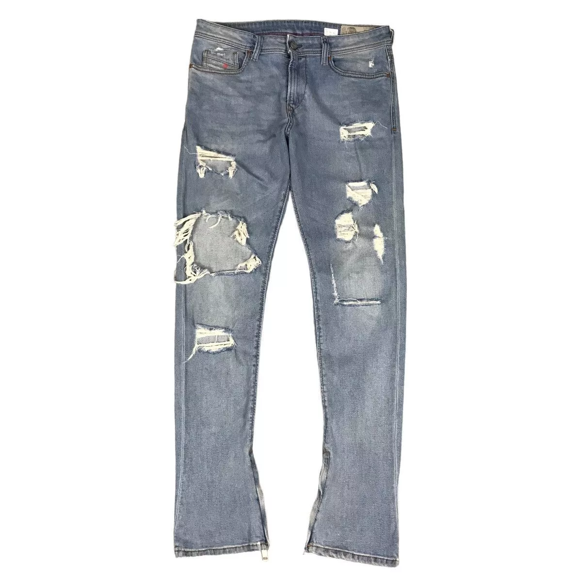 Diesel Denim SLIM DIESEL DISTRESSED JEANS PANTS Blue
