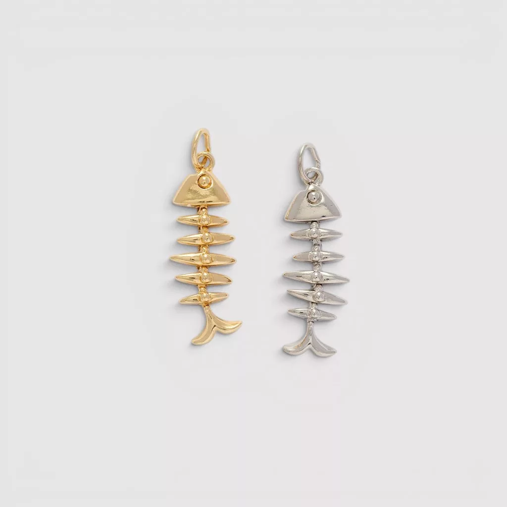 The Skeleton Fish Charm