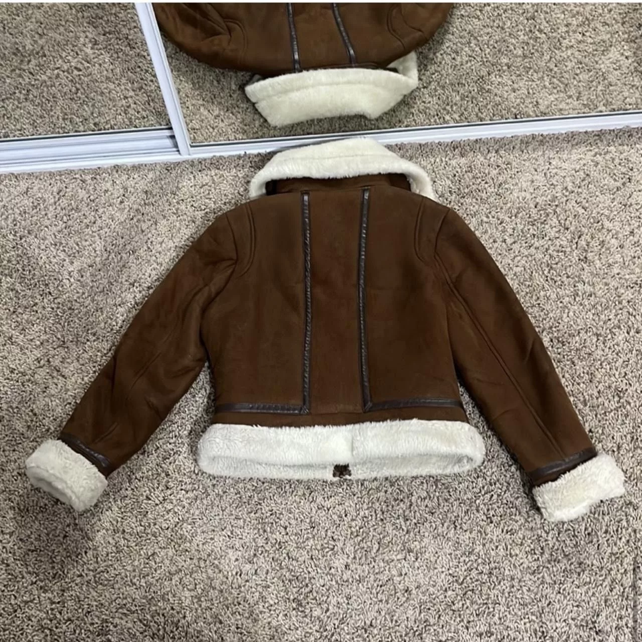 Steve Madden Coats Steve Madden Fluffy Jacket Brown