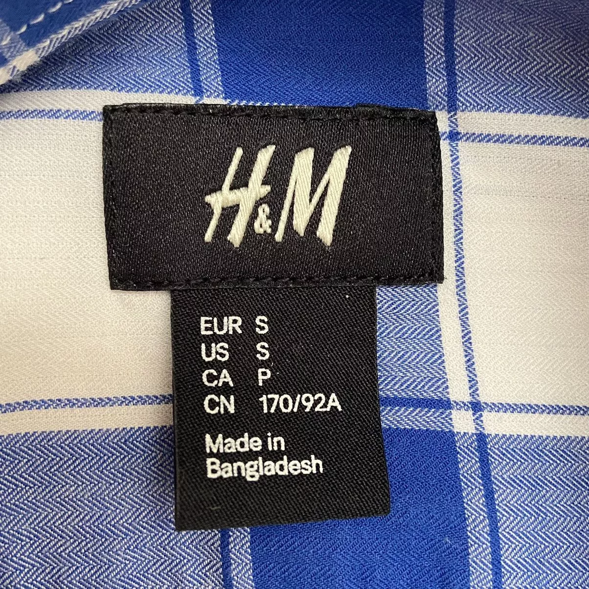 H&M Shirts Button Ups H&M Men’s Checkered Blue Button Up Shirt Size Small Multi