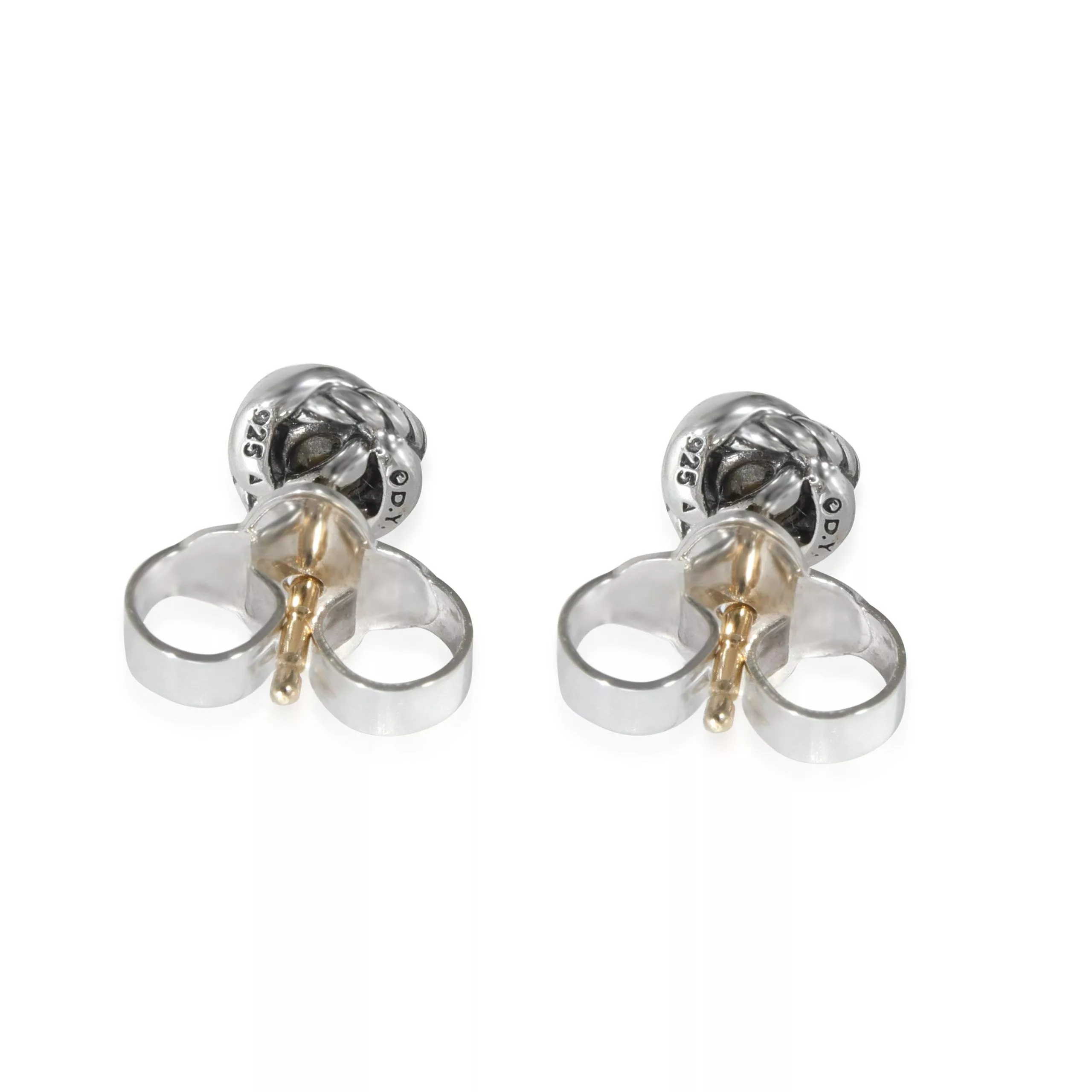 David Yurman Rings David Yurman Crossover Infinity Stud Earrings in Sterling Silver 0.13 CTW