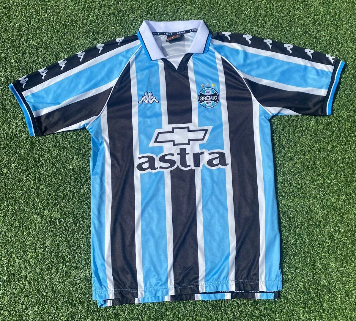 Kappa Jerseys Kappa × Vintage Vintage Rare Grêmio Soccer Jersey Excellent Condo Blue