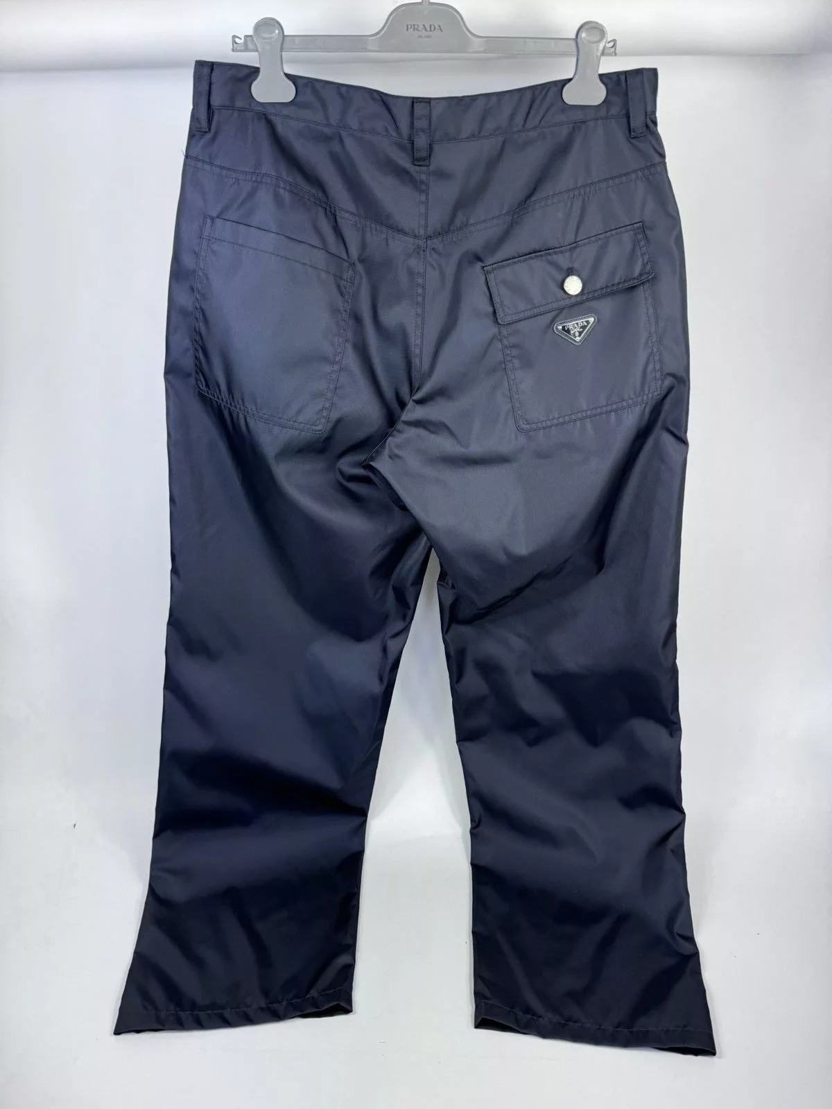 Prada Casual Pants PRADA NYLON TROUSERS Blue