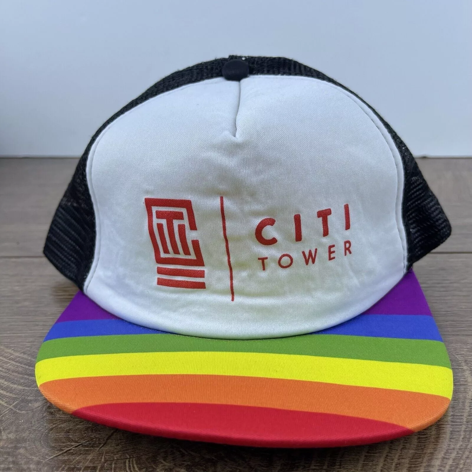 Other Hats Other Citi Tower Snapback Hat Pride White Hat Adjustable White Adu