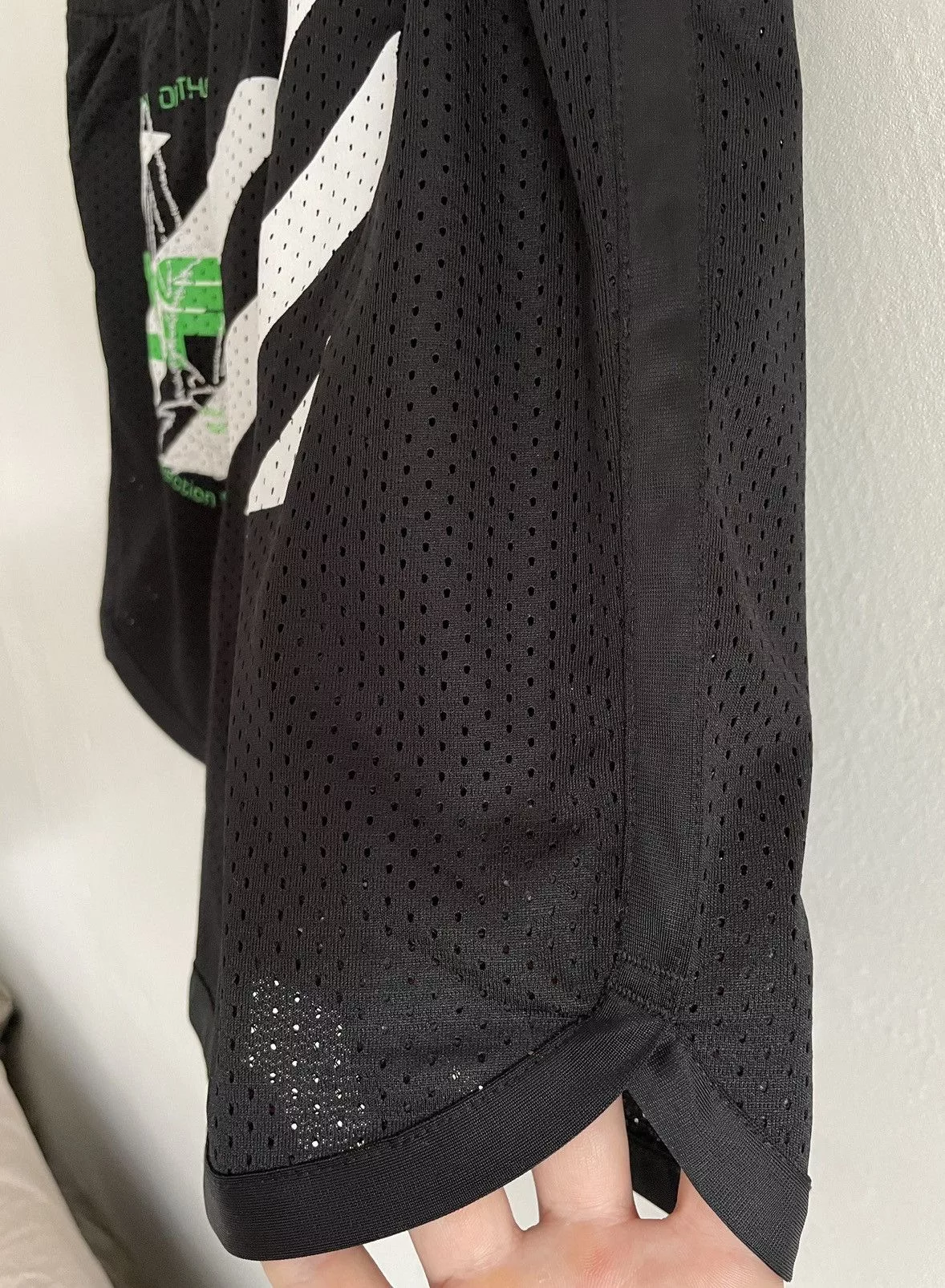 Off-White Shorts Off-White × Virgil Abloh Off-White Virgil Abloh Harry the Bunny Mesh Shorts Bottoms Black