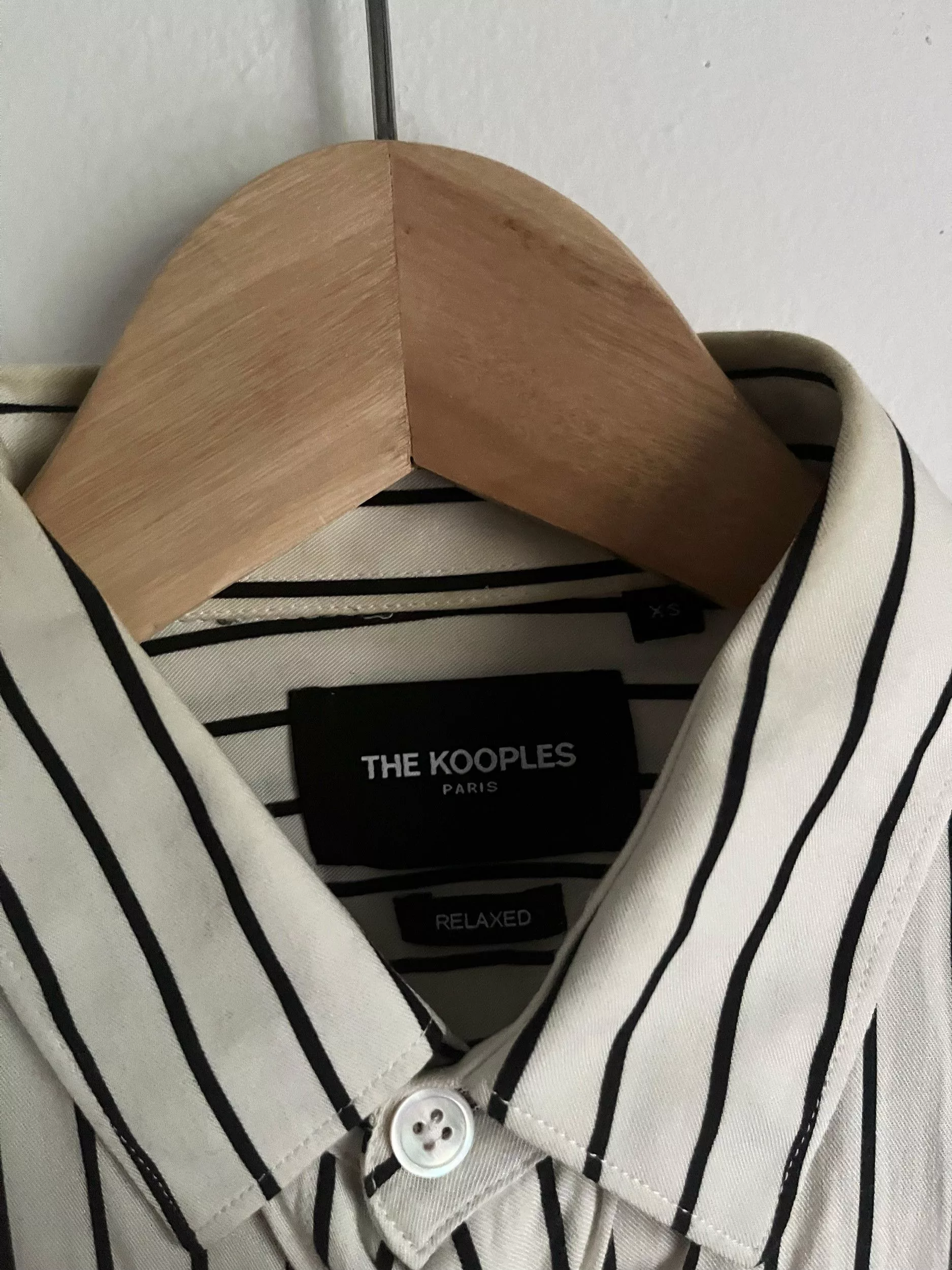 The Kooples Shirts Button Ups The Kooples White Stripe Short Sleeve Red
