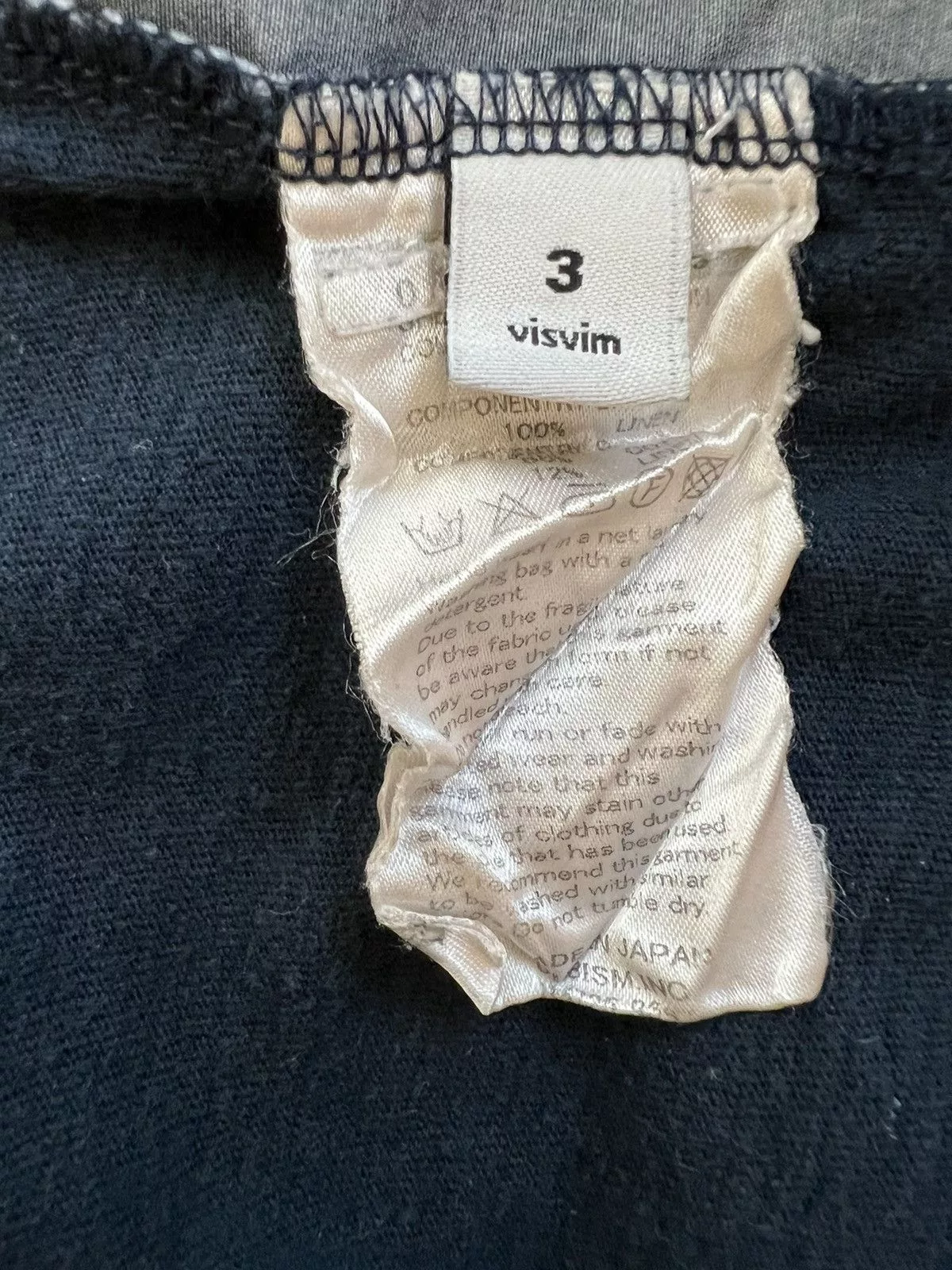 Visvim Short Sleeve T Shirts Visvim Border Tee Blue