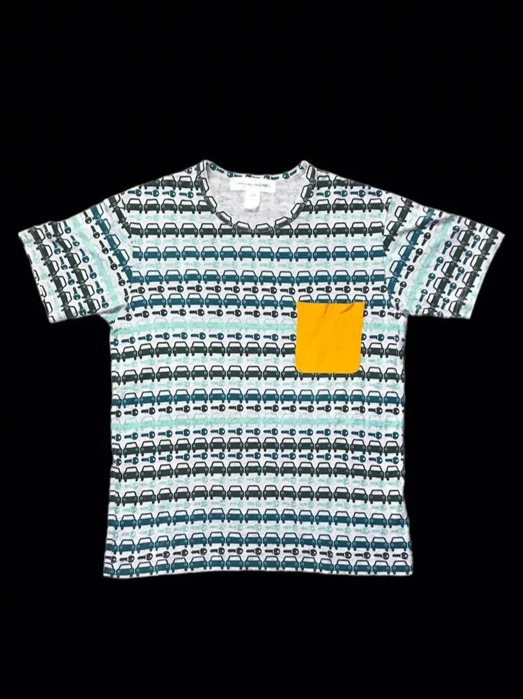 Comme des Garcons Short Sleeve T Shirts Comme des Garcons × Vintage Vintage Comme Des Garcons Key&Car Full Print Multi Streetwear
