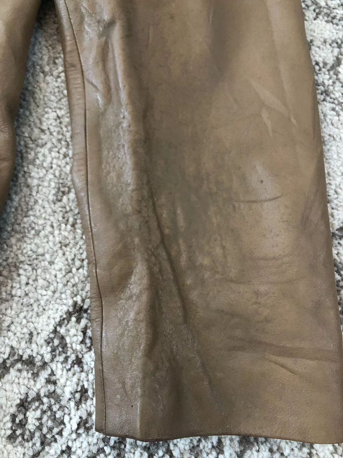 Loewe Leather Jackets Loewe Cordero Lamb leather Coat Brown