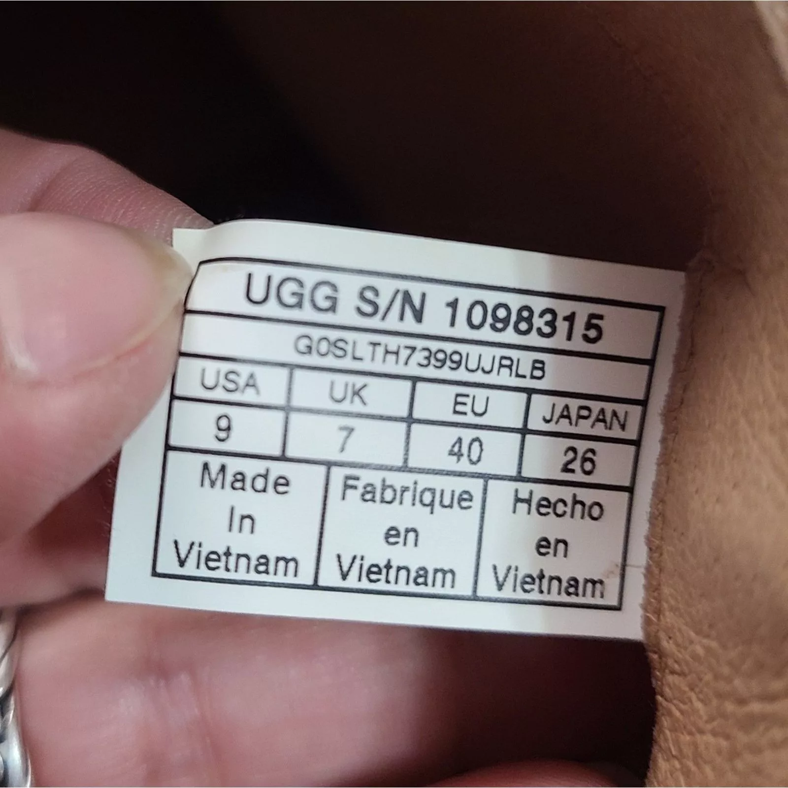 Ugg Boots Ugg Women's Leigh Brown Leather Riding Boots Size 9