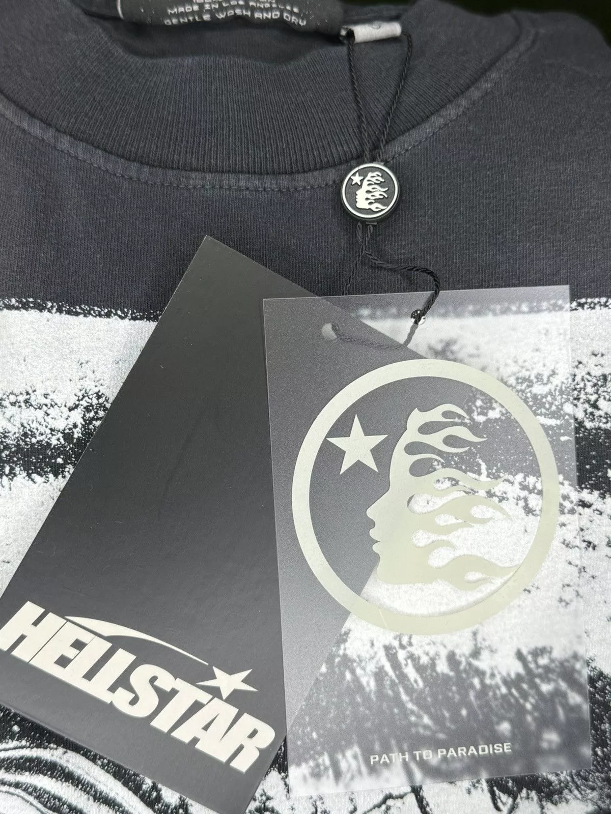 HELLSTAR Short Sleeve T Shirts Hellstar Black Eyeball Tee