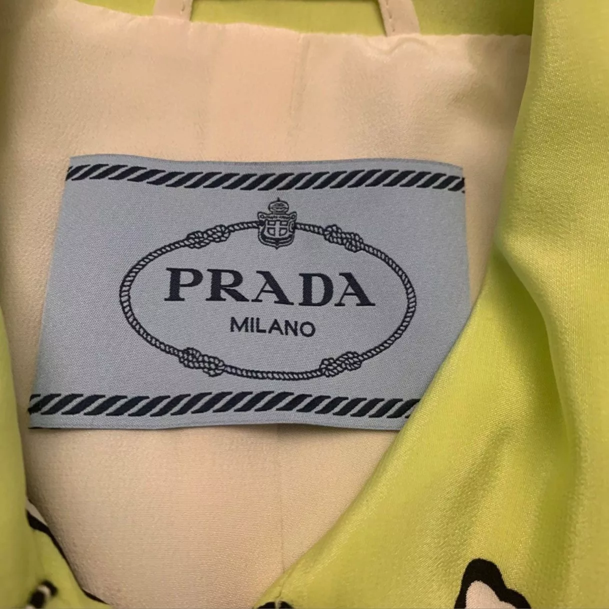 Prada Jackets Prada silk jacket in green