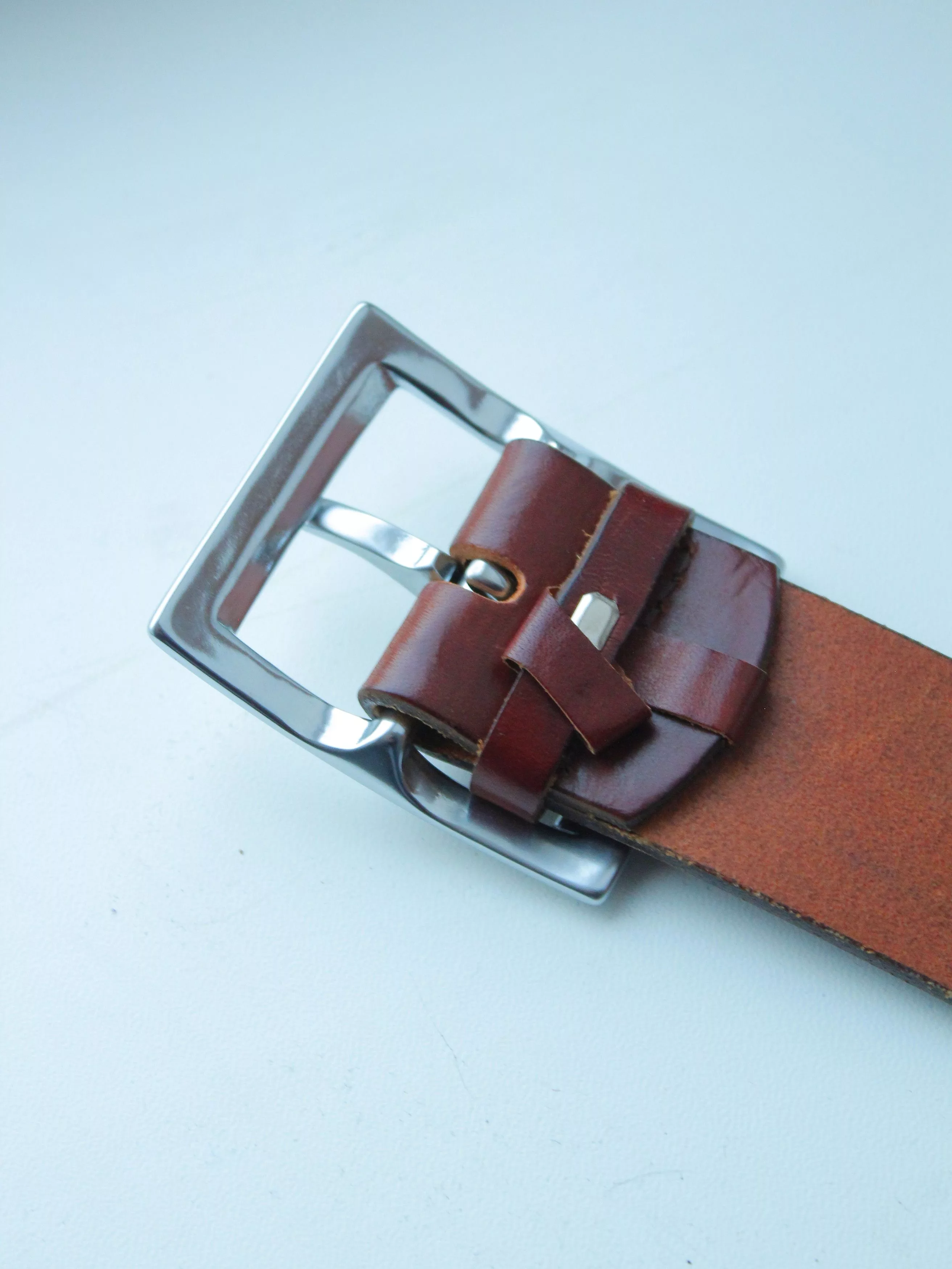Orciani Belts Claudio Orciani Leather Belt Brown Italy nail buckle Luxury