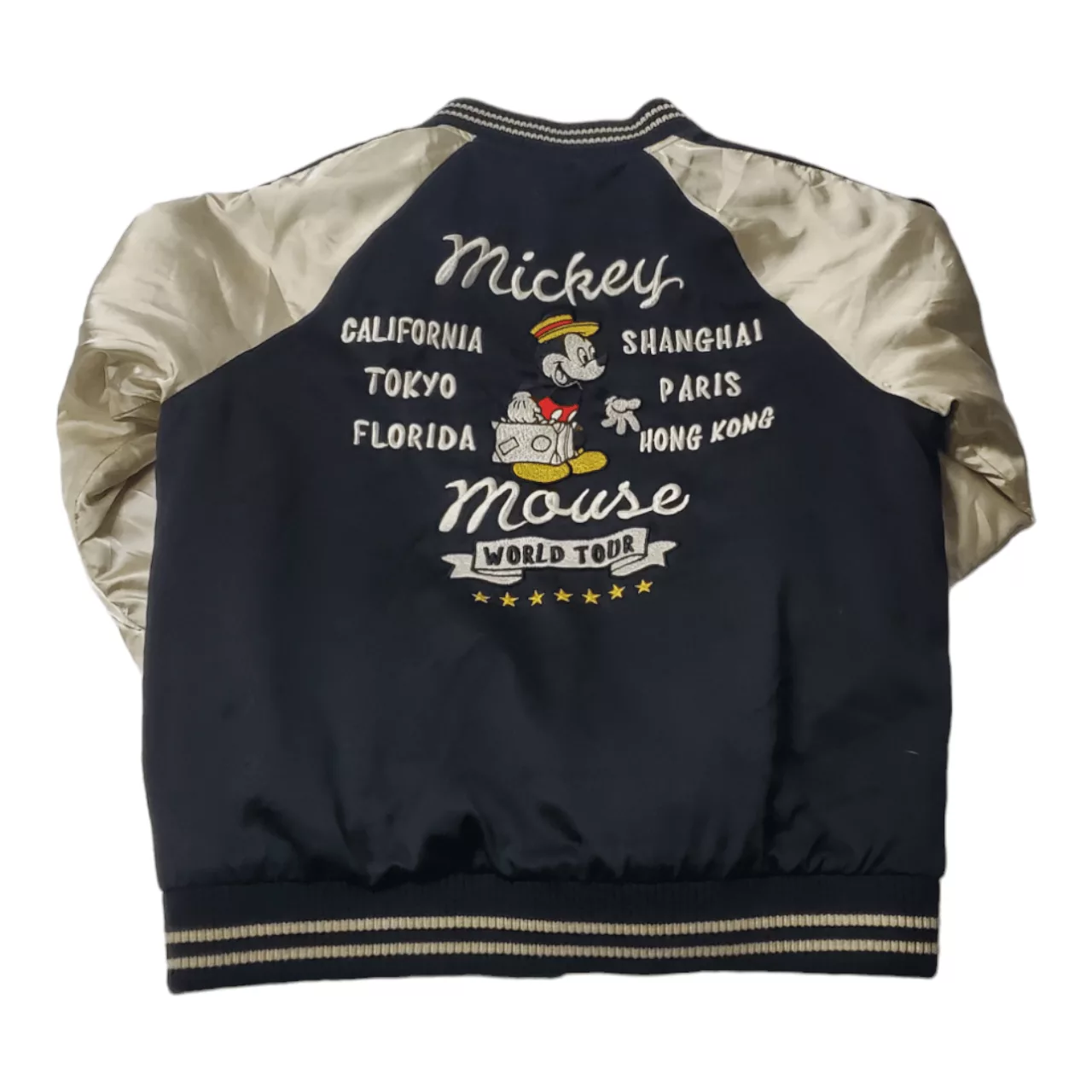 Disney Bombers Disney × Uniqlo Uniqlo X Disney Mickey Mouse Tour Bomber Jacket *YOUTH* White