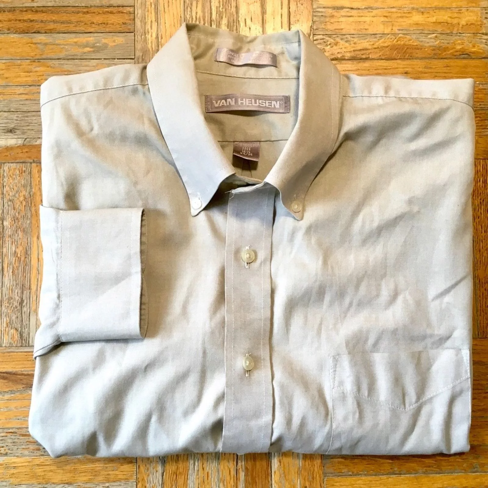 Van Heusen Shirts Button Ups Van Heusen Wrinkle Free Dress Shirt Gray