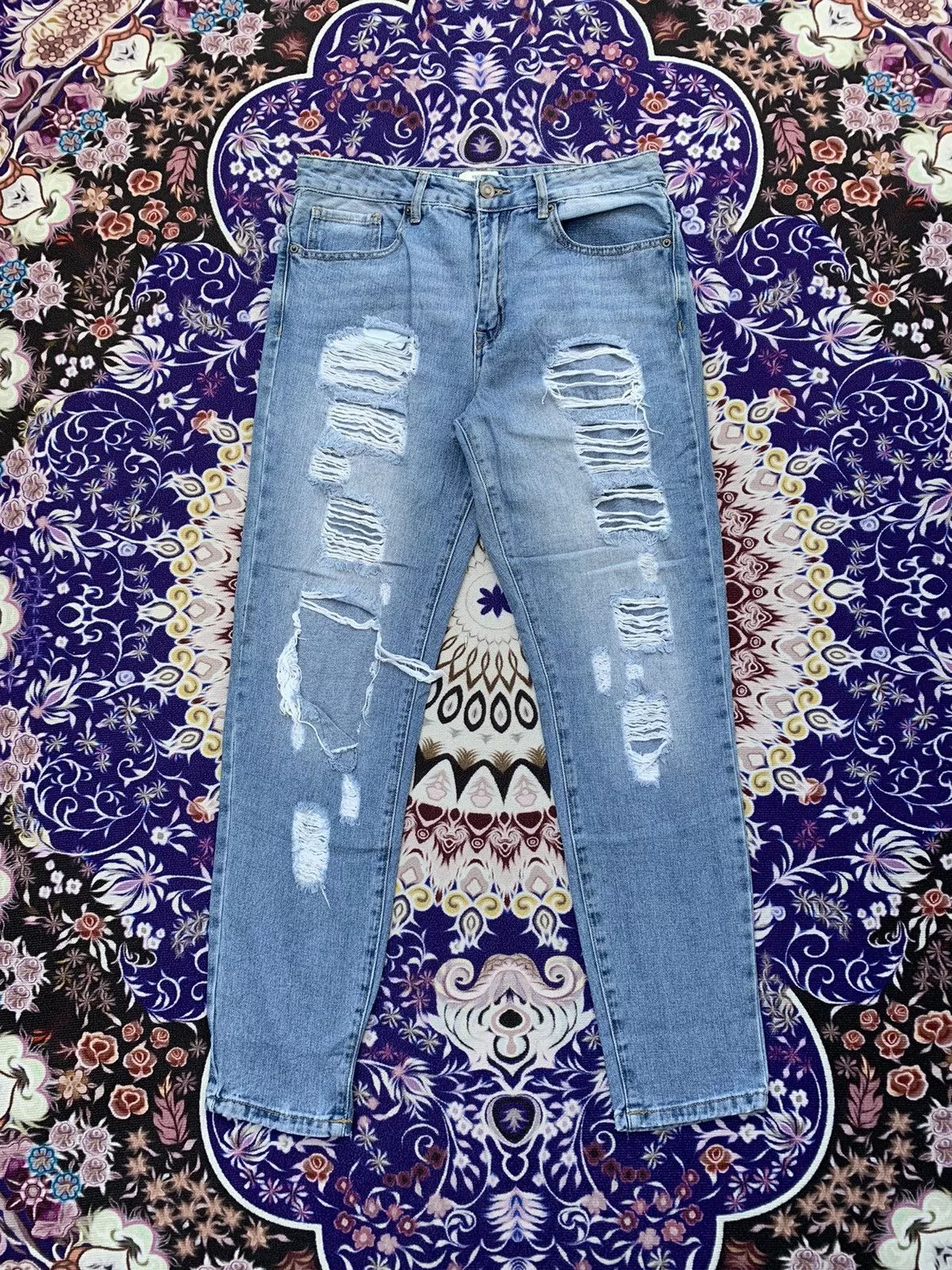 Designer Denim Designer × Forever 21 Forever 21 Distressed Denim Blue