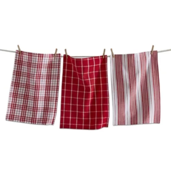 Merry Plaid Towel 3/Set