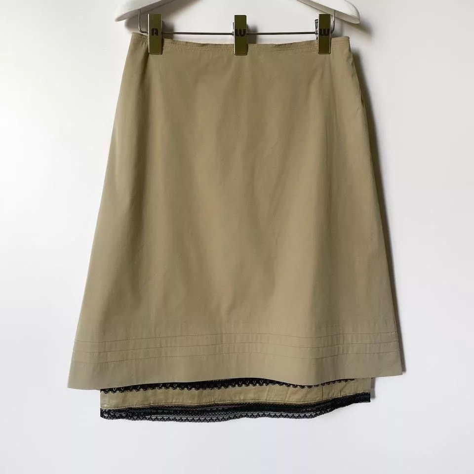 Prada Midi Skirts Prada × Vintage prada midi skirt from 2007 line Beige
