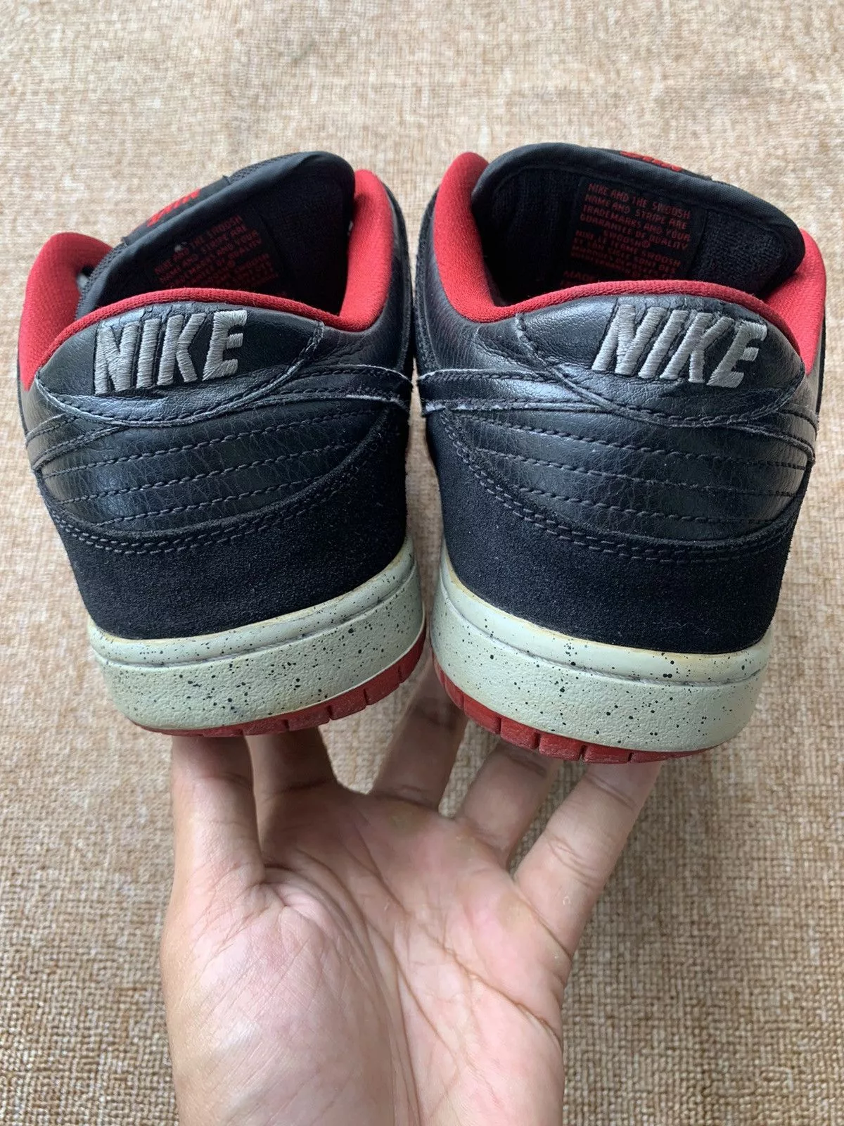 Nike Low Top Sneakers Nike Dunk Low Pro Sb Black Cement '15 Gray