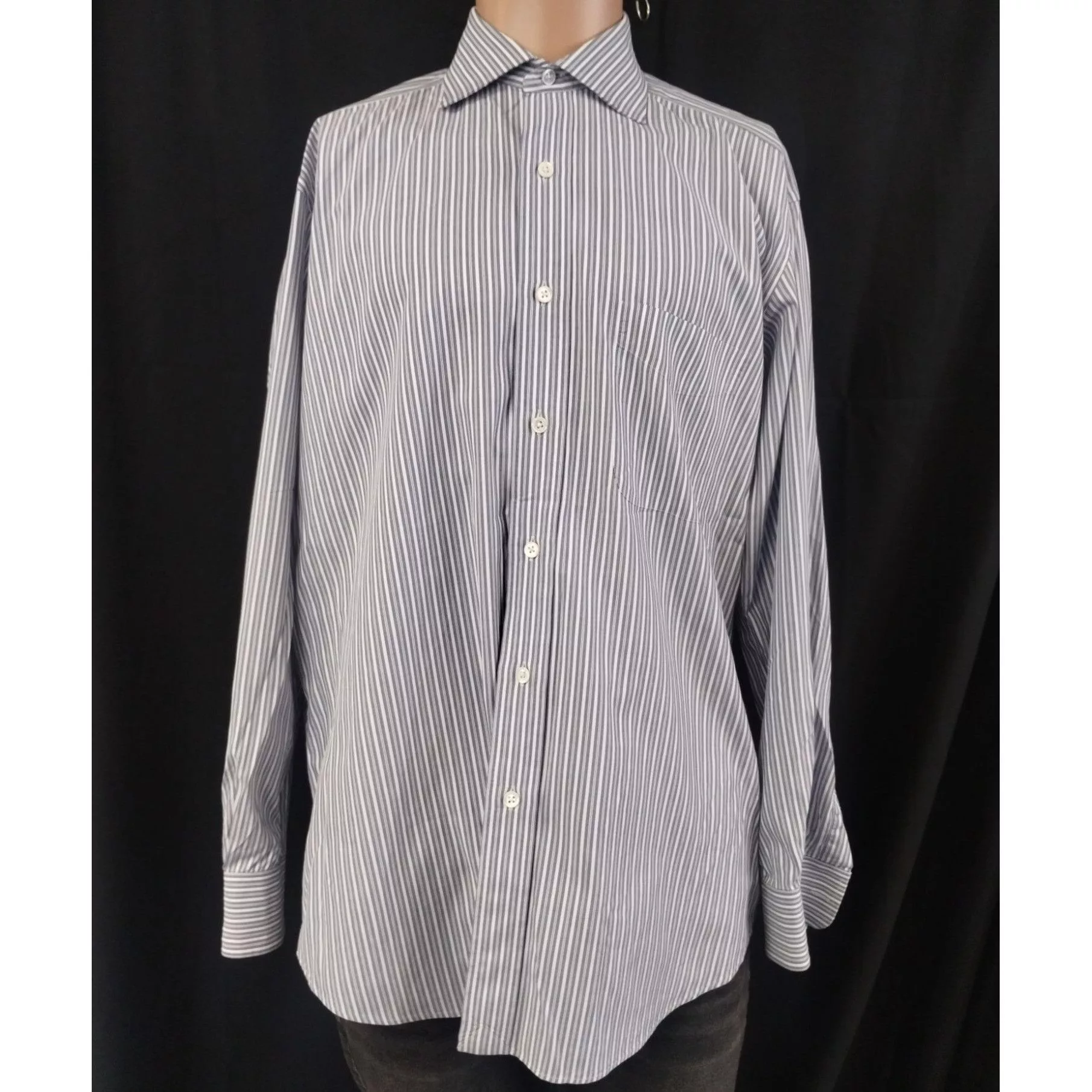 Ike Behar Shirts Button Ups IKE Behar Men's Shirt/Button-Up/Long Sleeve Sz34 SKU3032 Multi