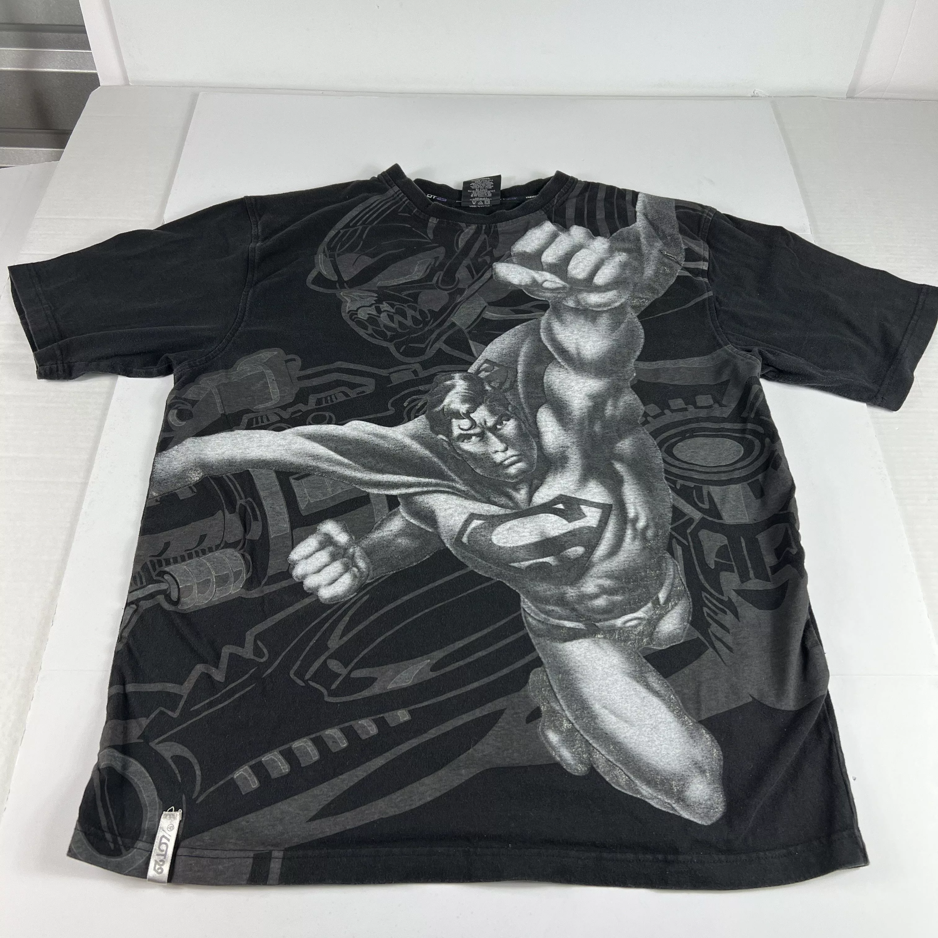 DC Comics Short Sleeve T Shirts DC Comics × Vintage VTG Lot 29 X DC Comics Superman Green Goblin Mega Print Tee Black