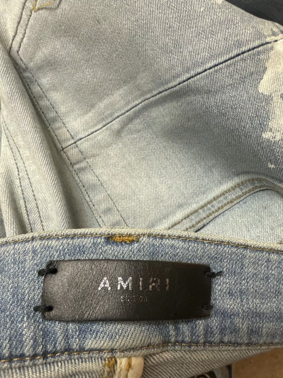 Amiri Denim Amiri paint spatter denim classic Blue