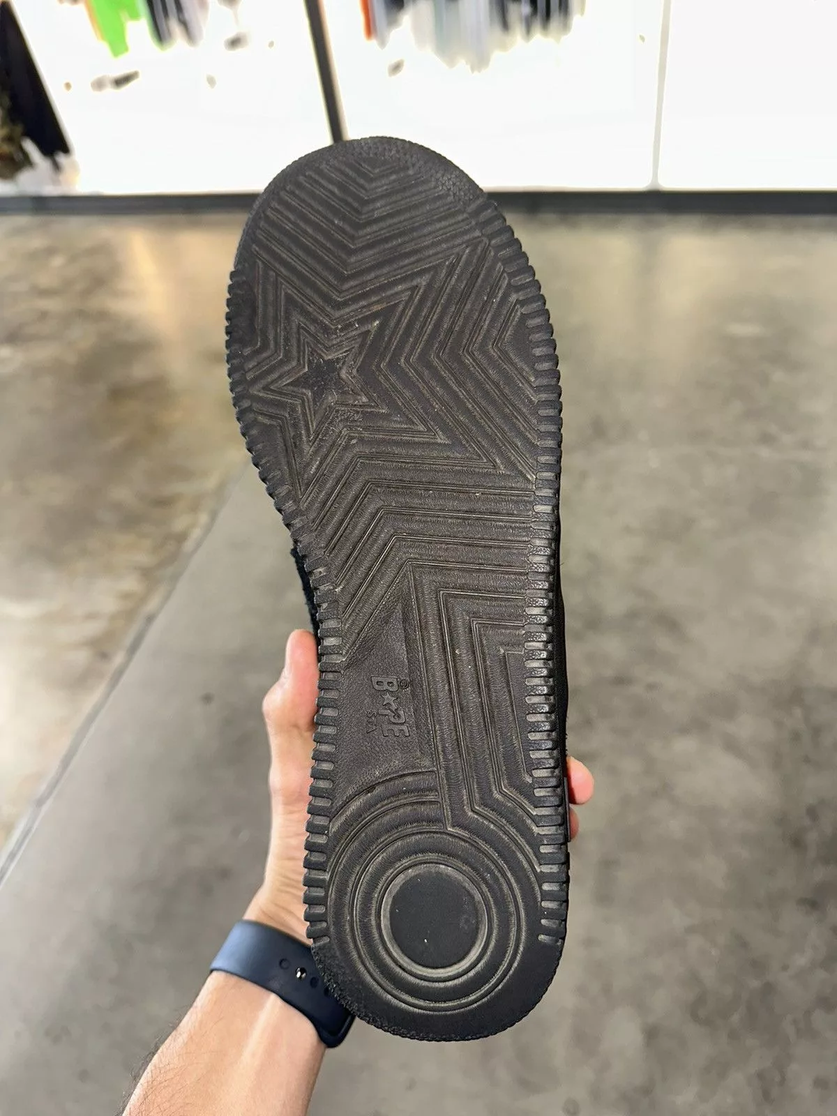 Bape Low Top Sneakers Bape x Kaws Bapesta Black