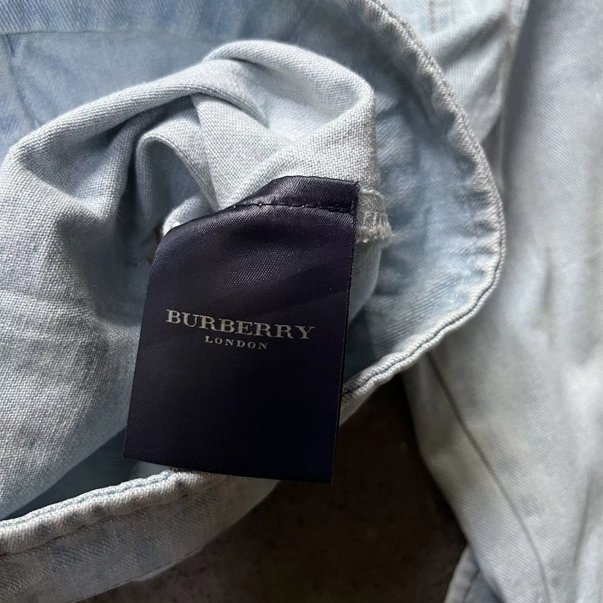 Burberry Jackets Burberry trucker rare checked pattern jacket Blue