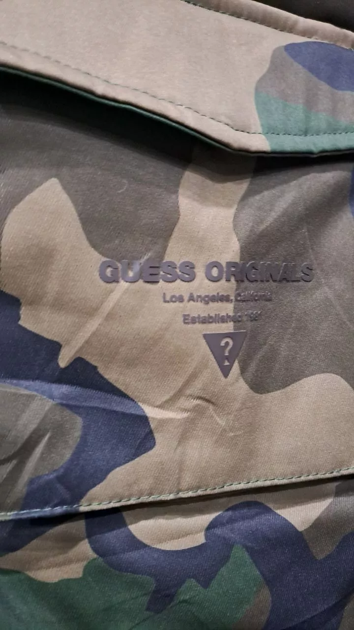 Guess Light Jackets ORIGINAL Guess Puffer Camo Jacket Multi