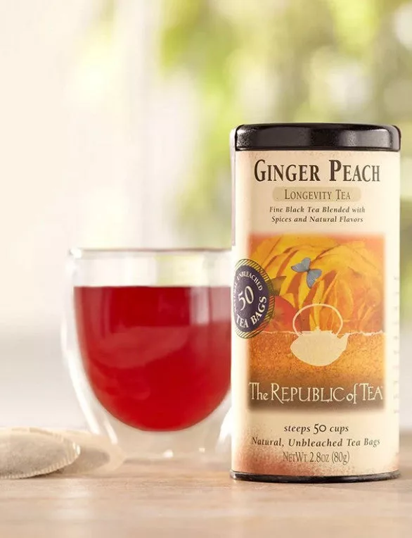Ginger Peach Black Tea Bags 50