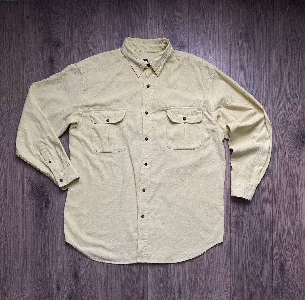 The North Face Shirts Button Ups The North Face × Vintage Vintage The North Face Buttons Shirt Overshirt Yellow Size L Streetwear