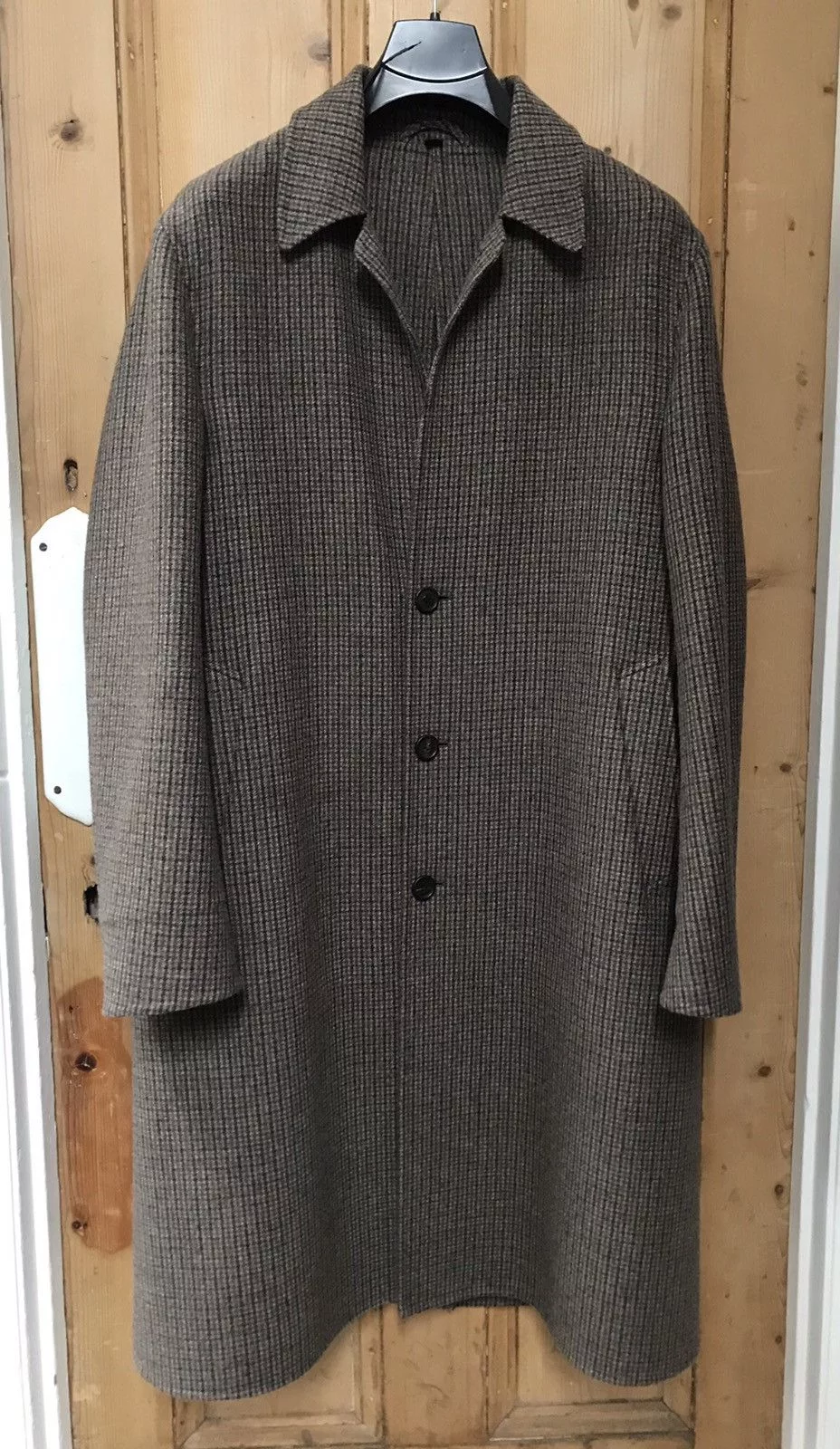 Alfred Dunhill Heavy Coats Alfred Dunhill Double Face Wool Coat Brown