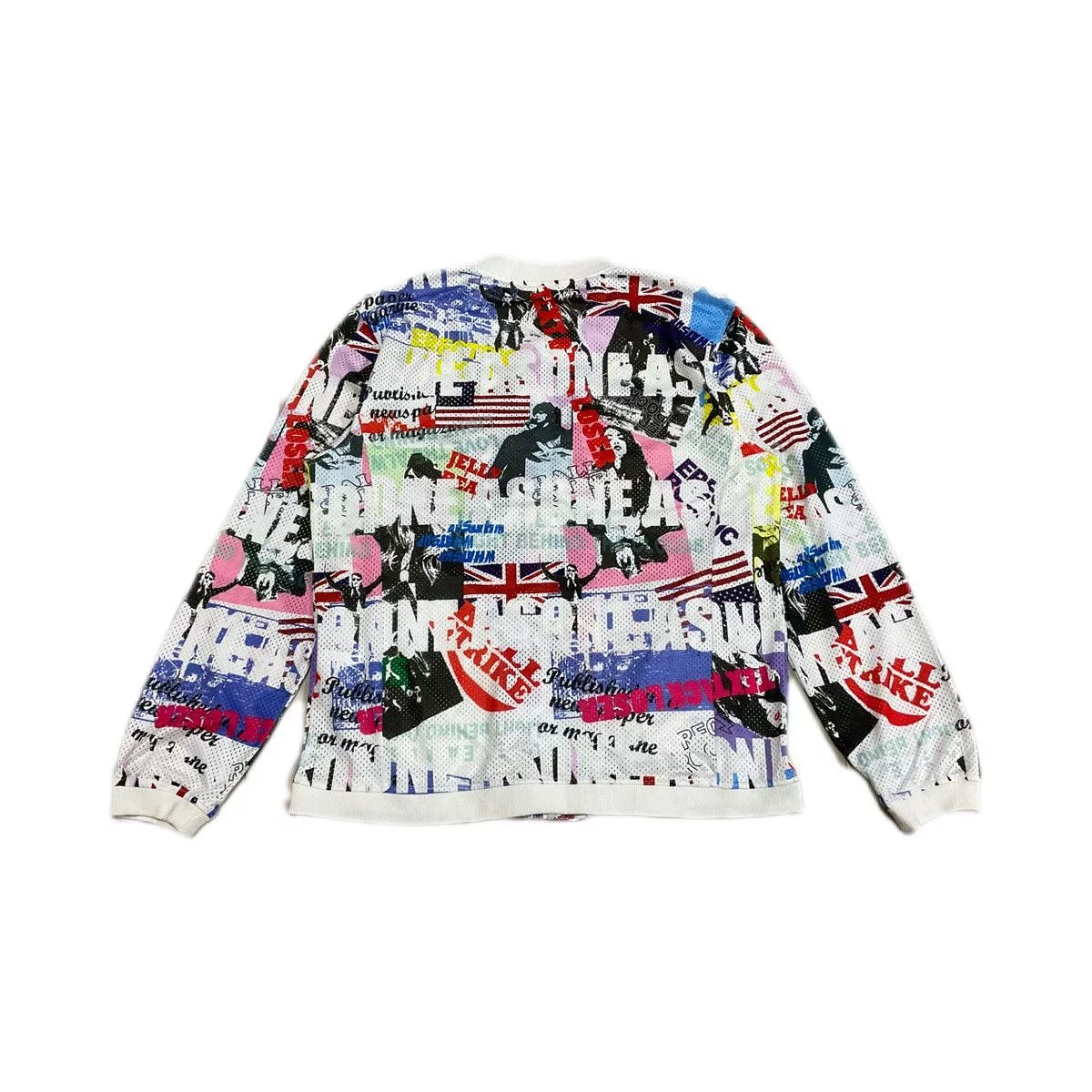 Hysteric Glamour Light Jackets Hysteric Glamour × Japanese Brand × Seditionaries 🔥Sick Y2K FLF Four Life Mesh Jacket Punk Hysteric Style White